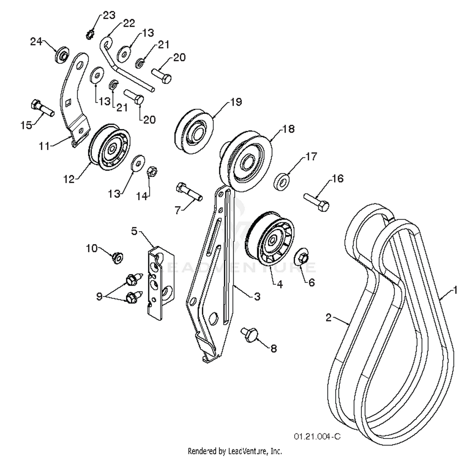 "CHASSIS, ENGINE & PULLEYS"