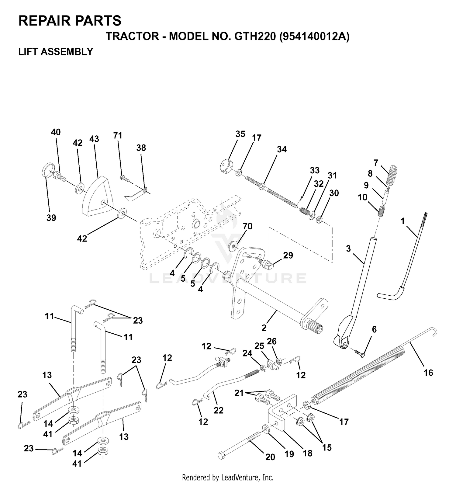 MOWER LIFT / DECK LIFT