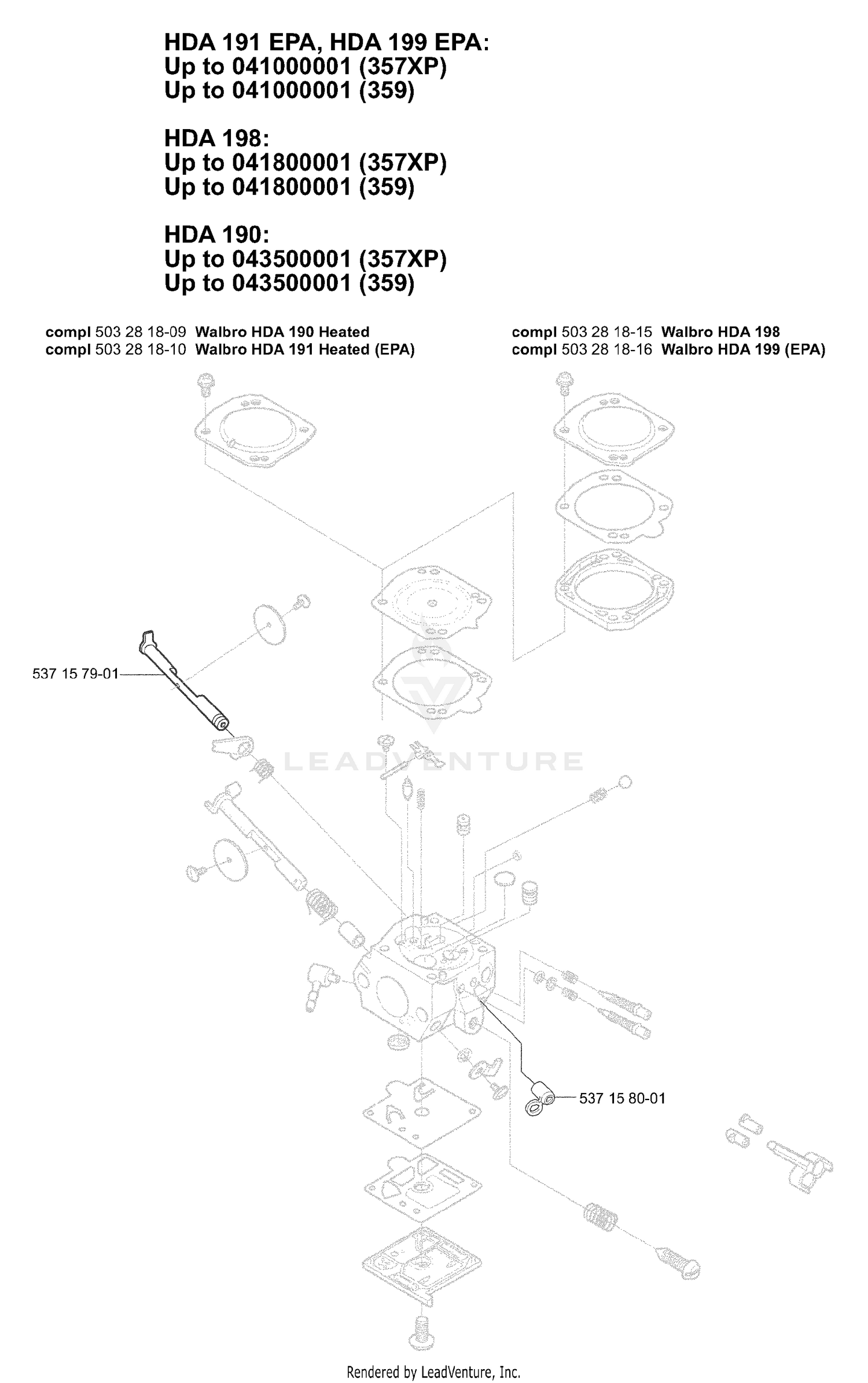 Service Variations - Carburetor