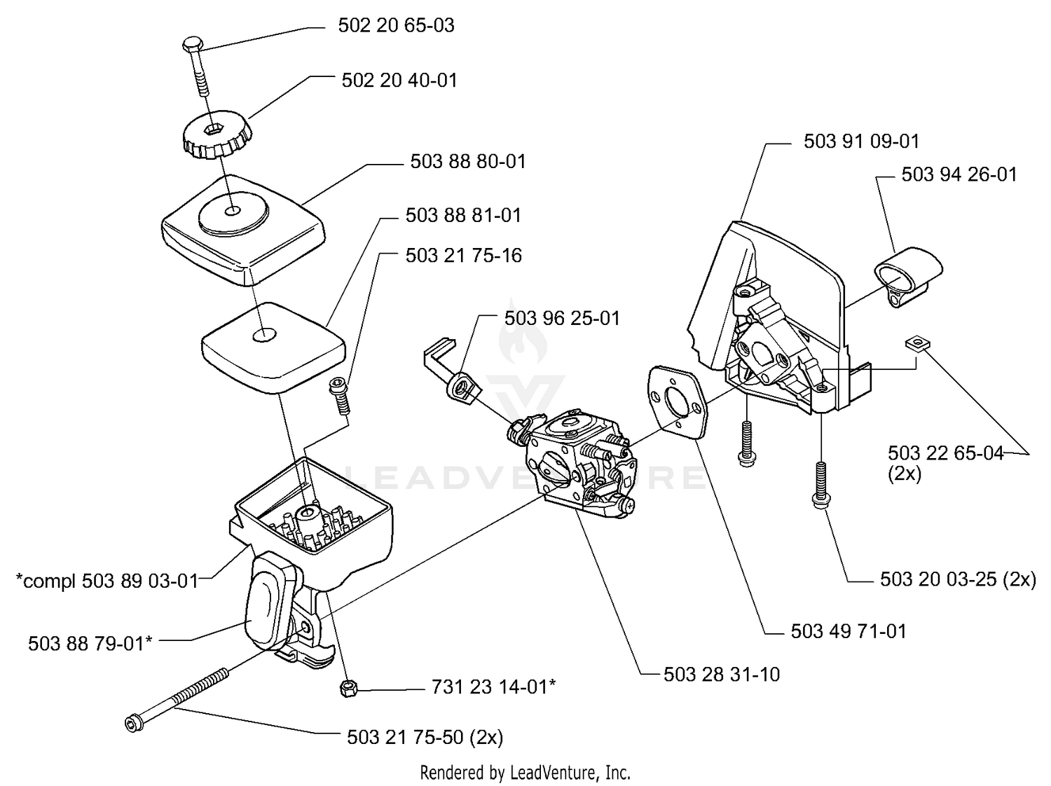 Filter & Carburetor Assembly