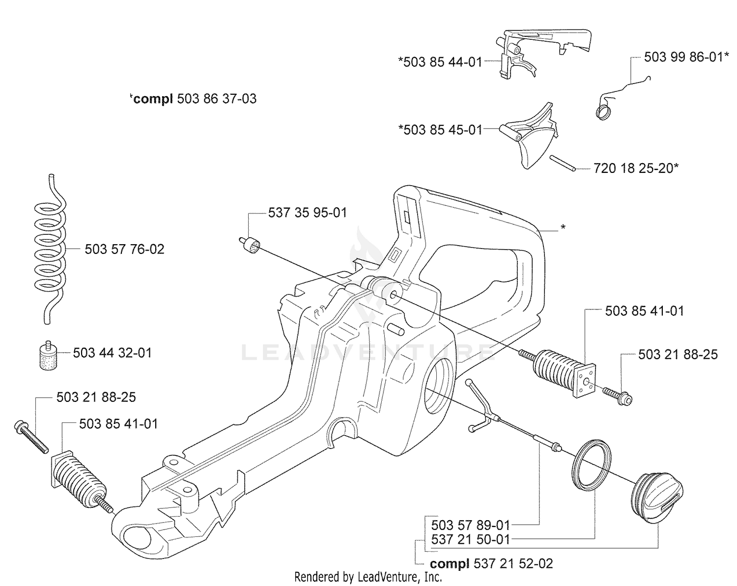 Fuel Tank / Rear Handle