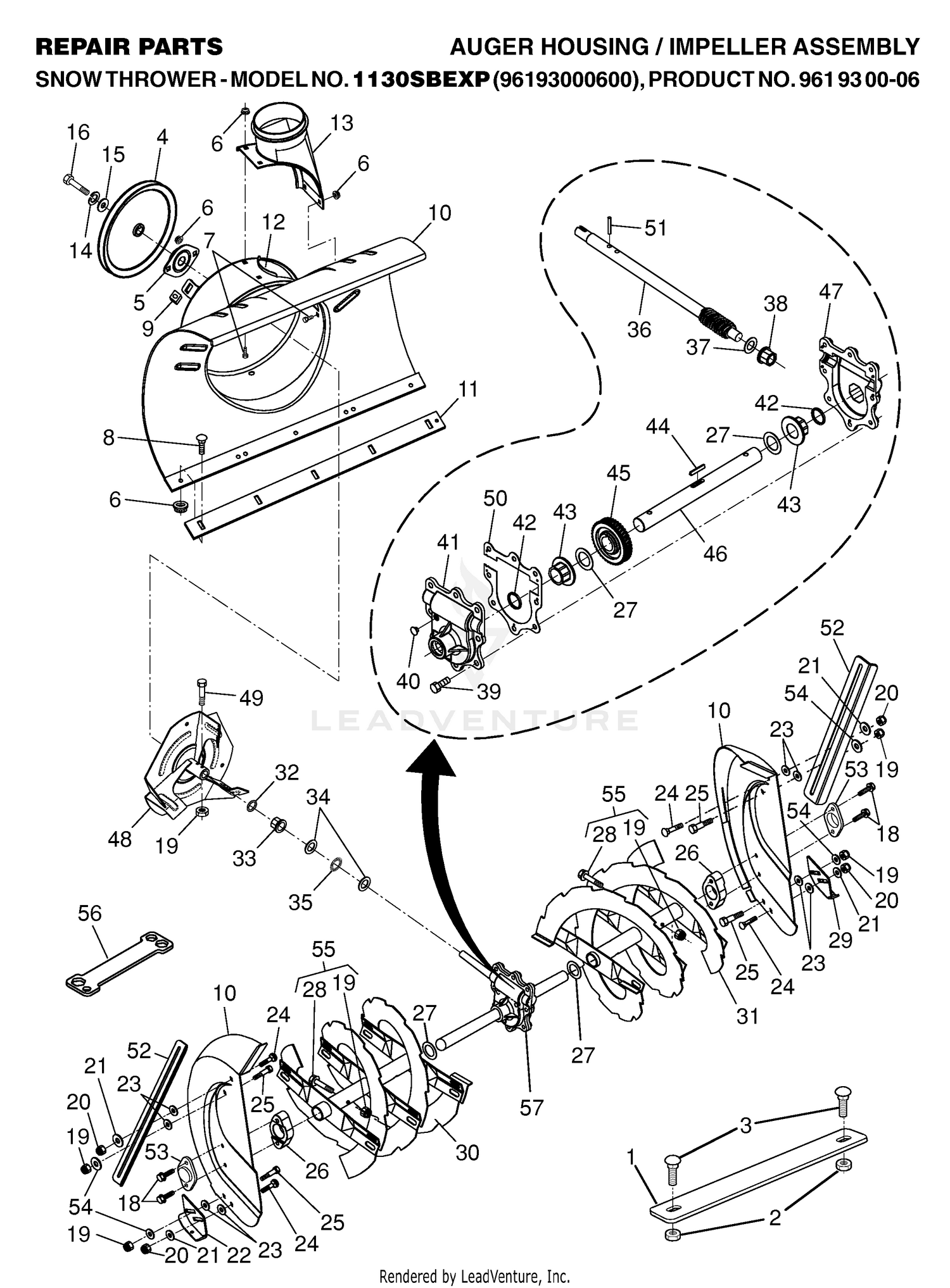 AUGER HOUSING & IMPELLER