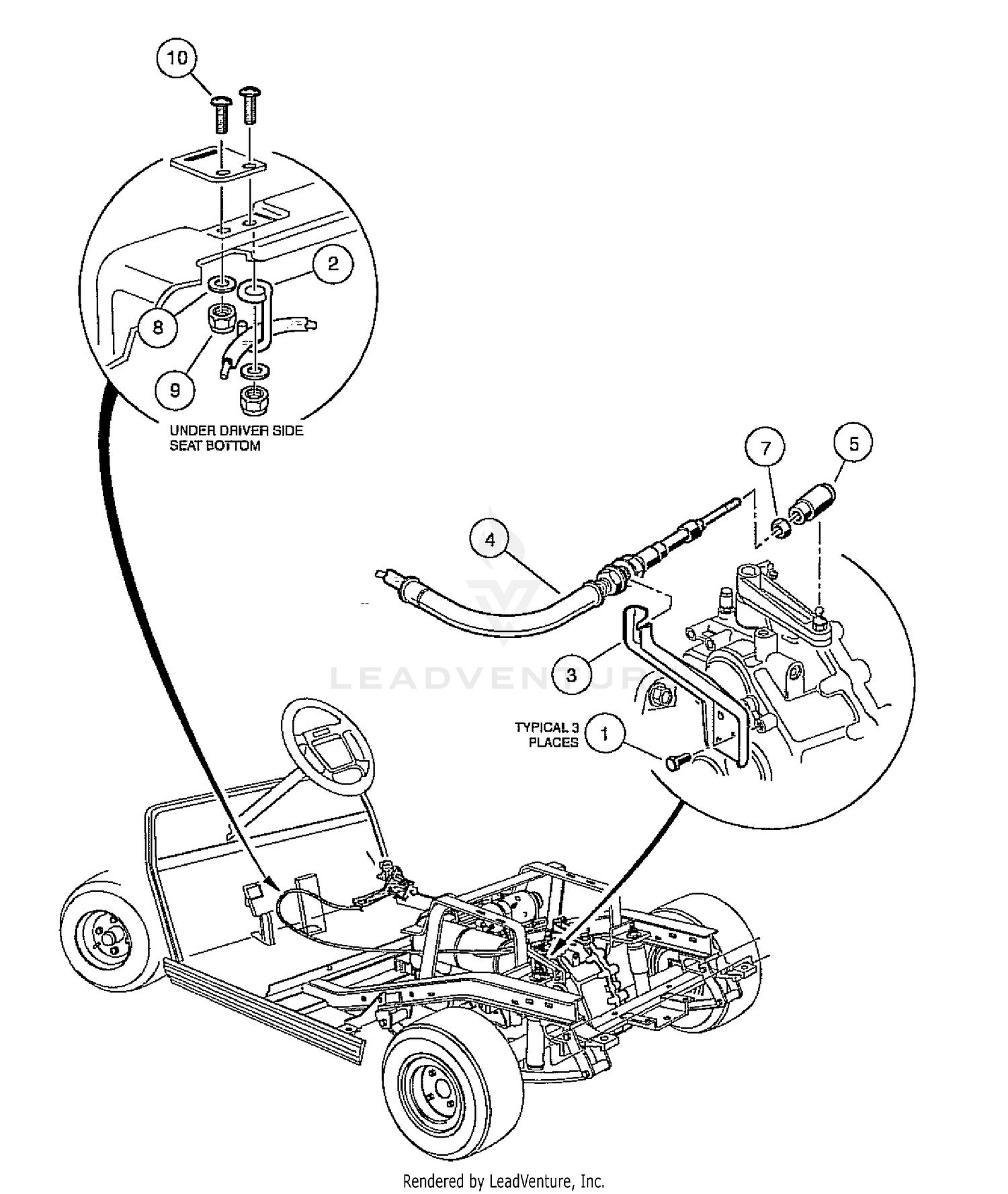 Transmission Cable - Gasoline Vehicle