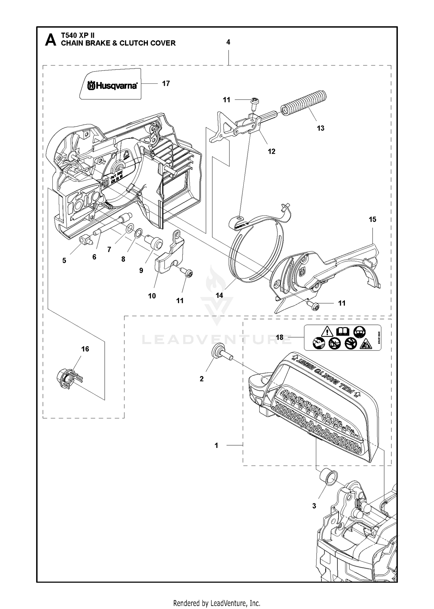 CHAIN BRAKE & CLUTCH COVER
