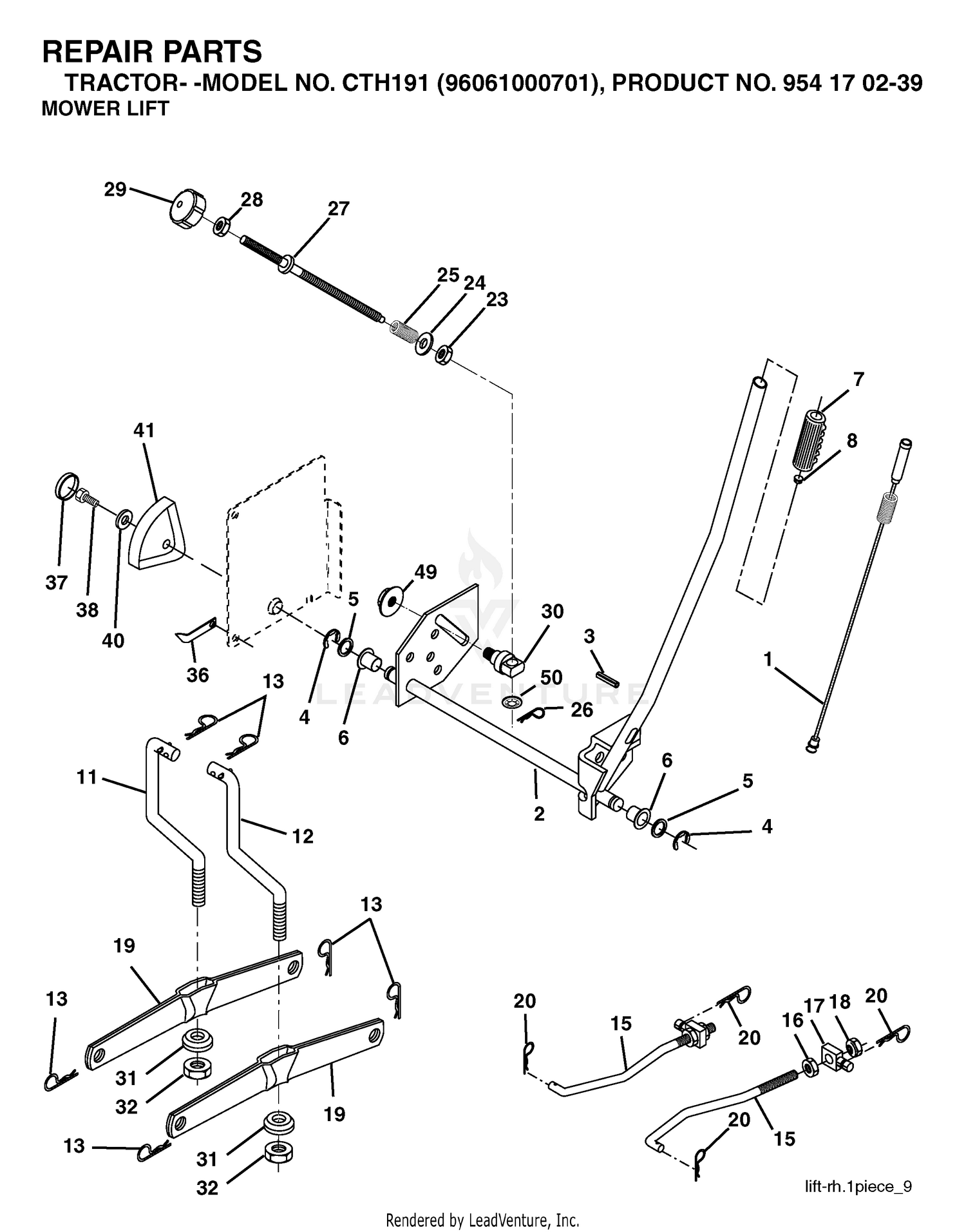 MOWER LIFT / DECK LIFT