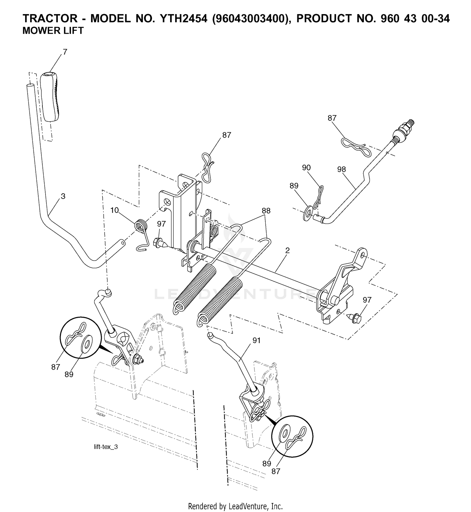 MOWER LIFT / DECK LIFT