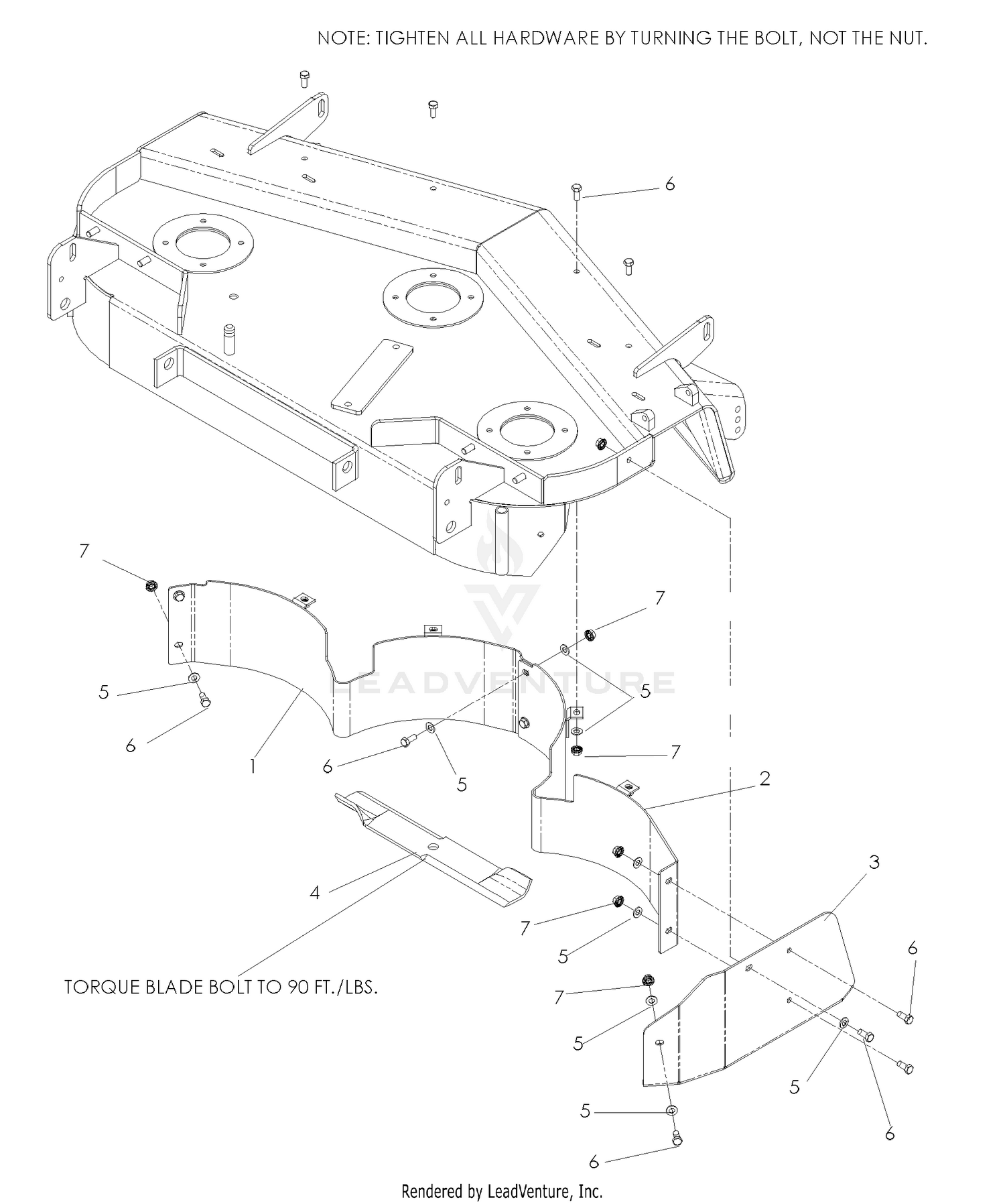 Accessories Mulch Kit 72" Part No. 539111354