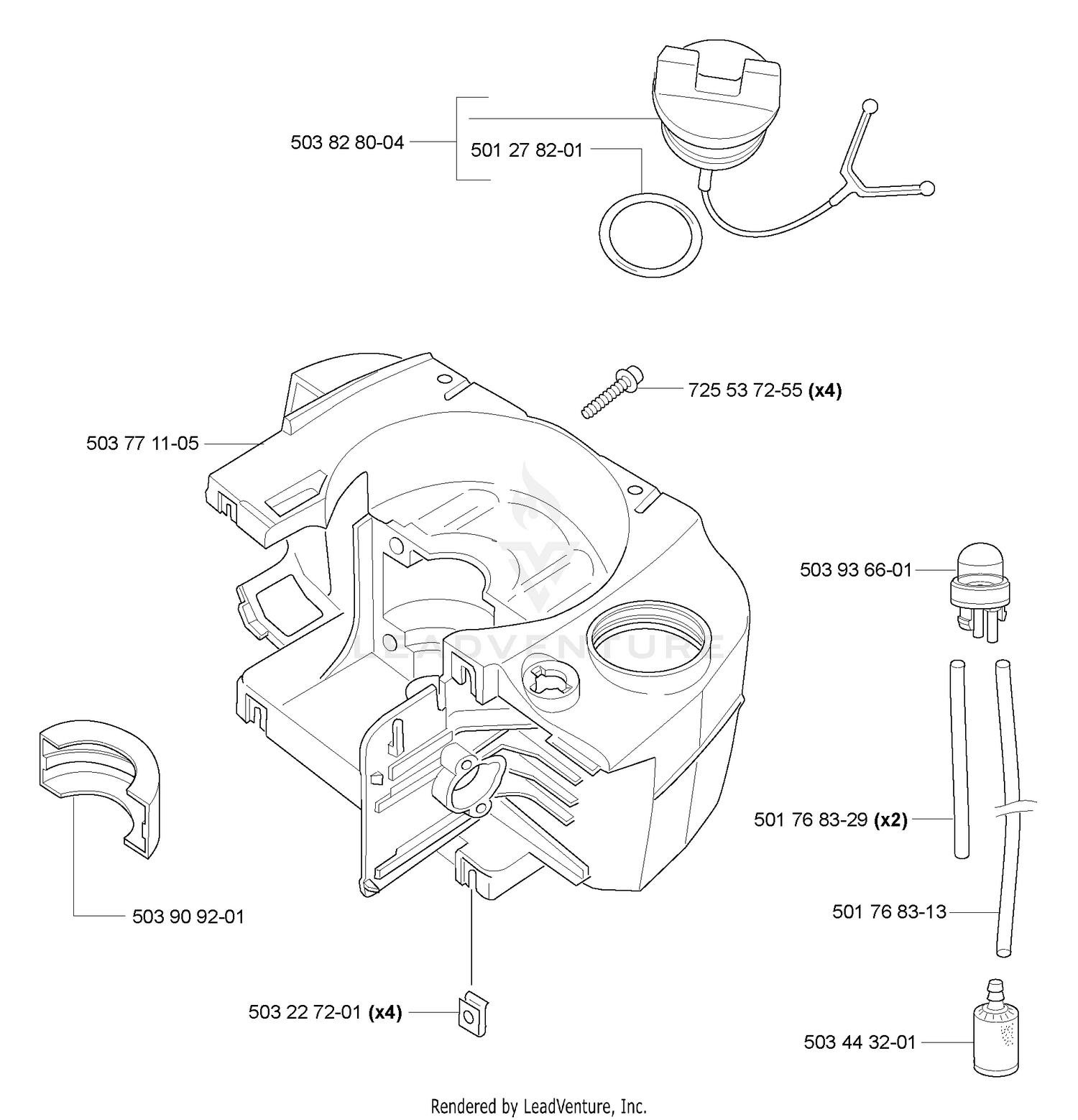 Crankcase/Fuel Tank
