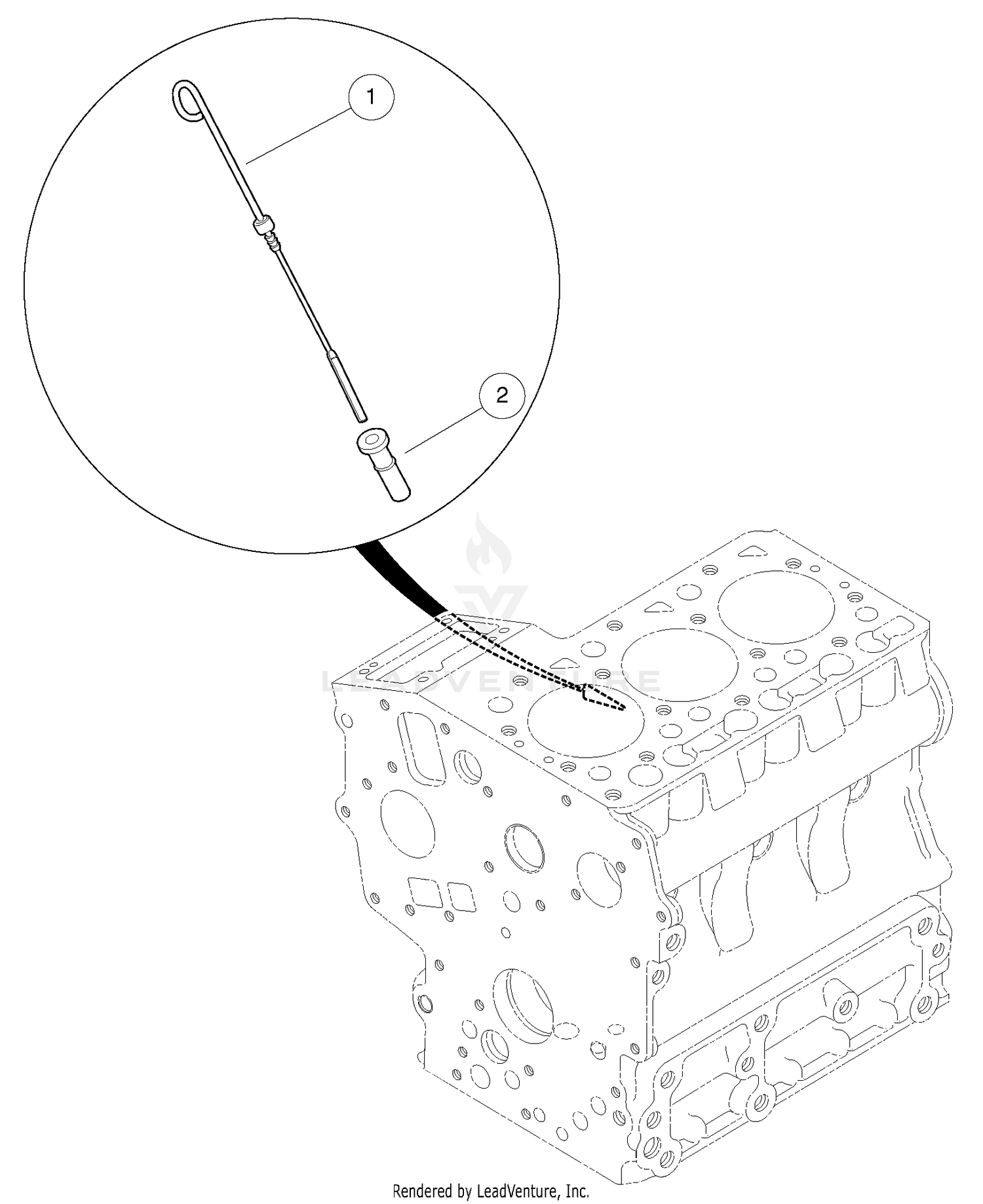 Dipstick And Guide
