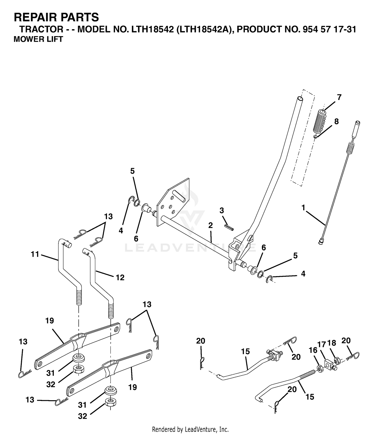 MOWER LIFT / DECK LIFT