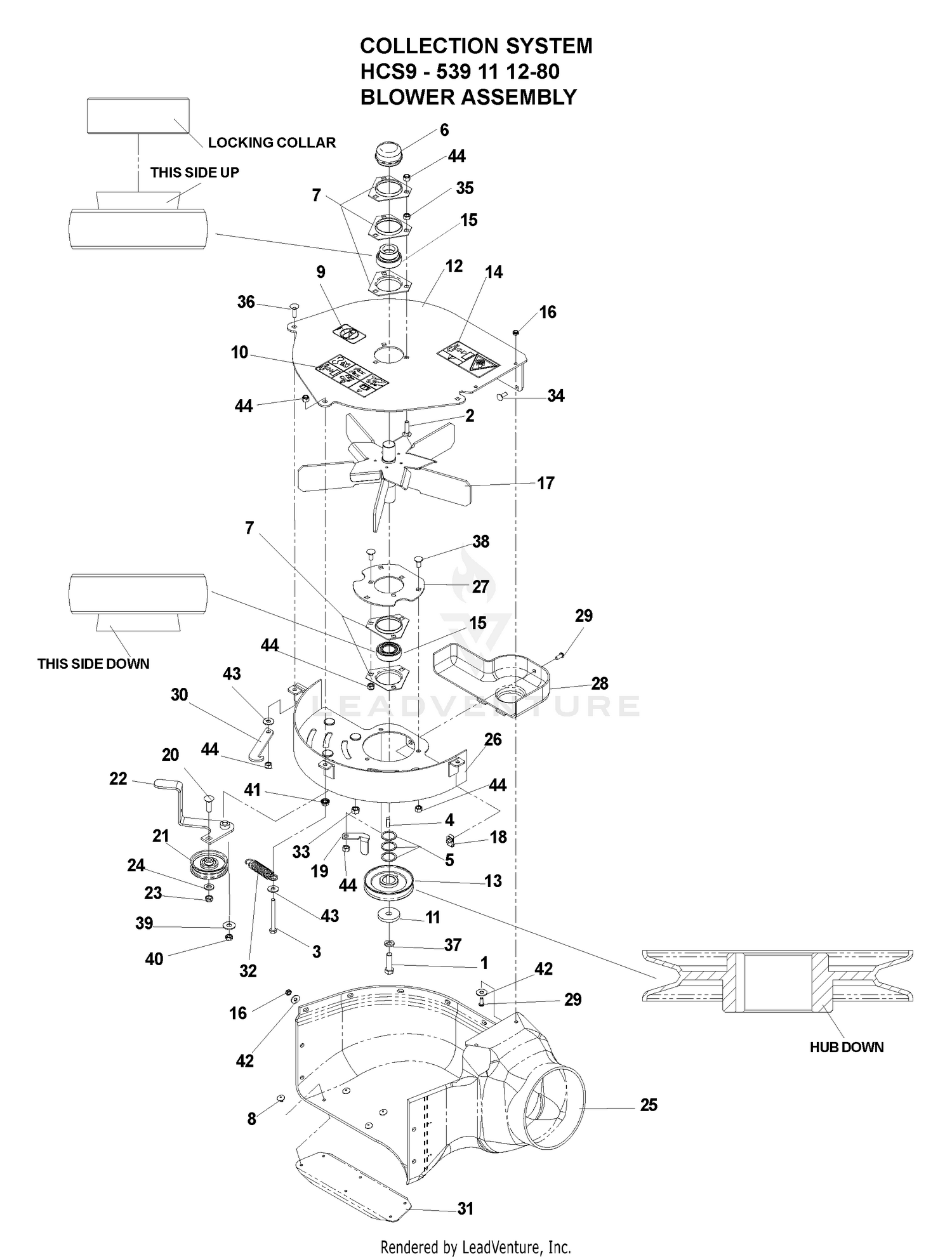 Accessories (HCS9 Collection System - Blower Assembly)
