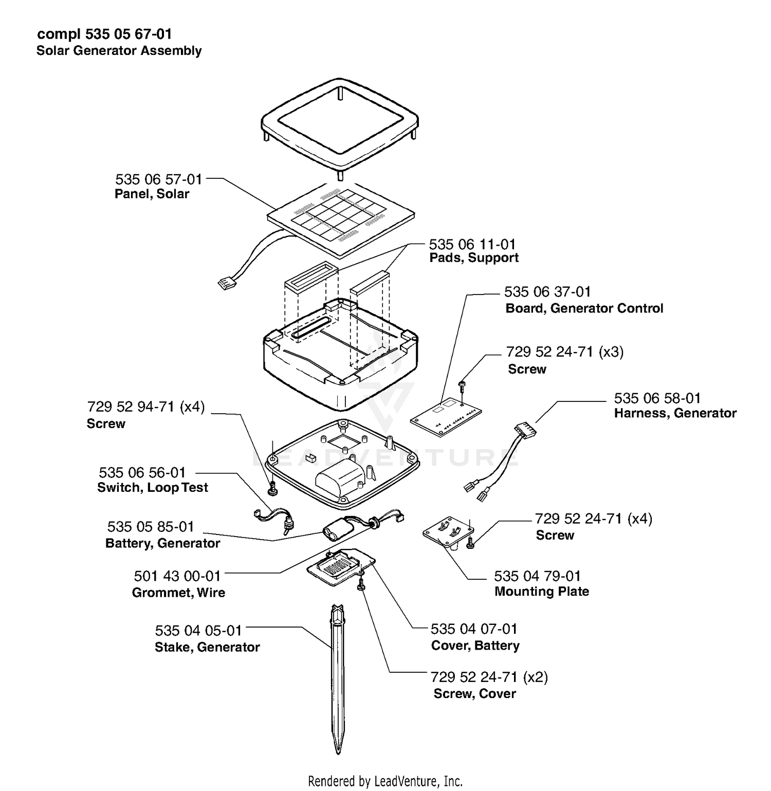 Solar Generator Assembly