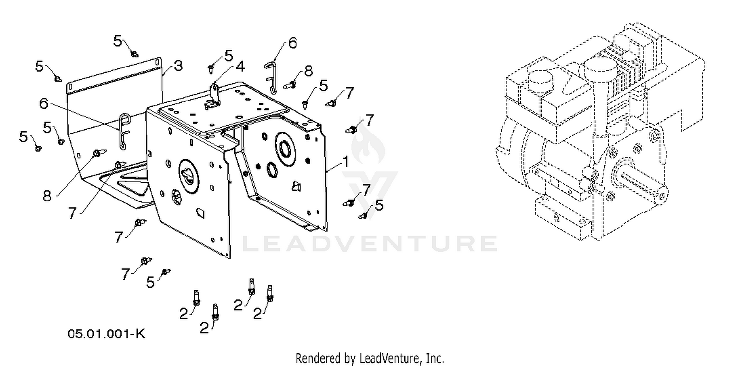 "CHASSIS, ENGINE & PULLEYS"