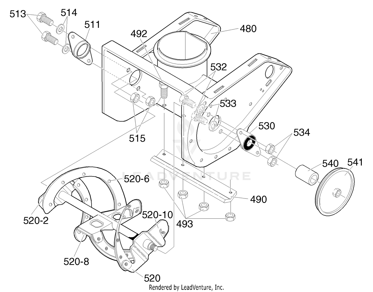 Auger Housing Repair Parts