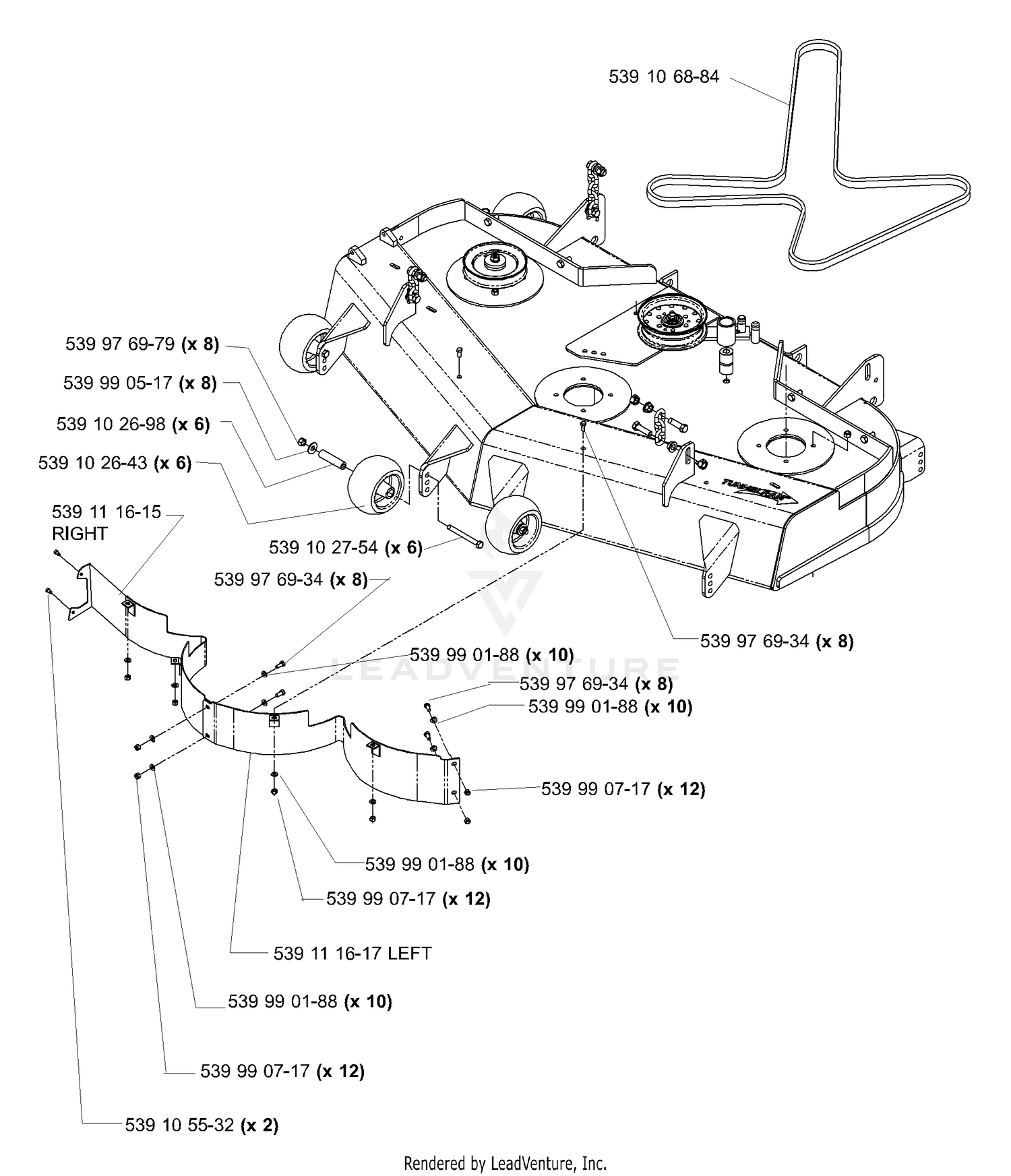 Deck Assembly 52" (Part 2)