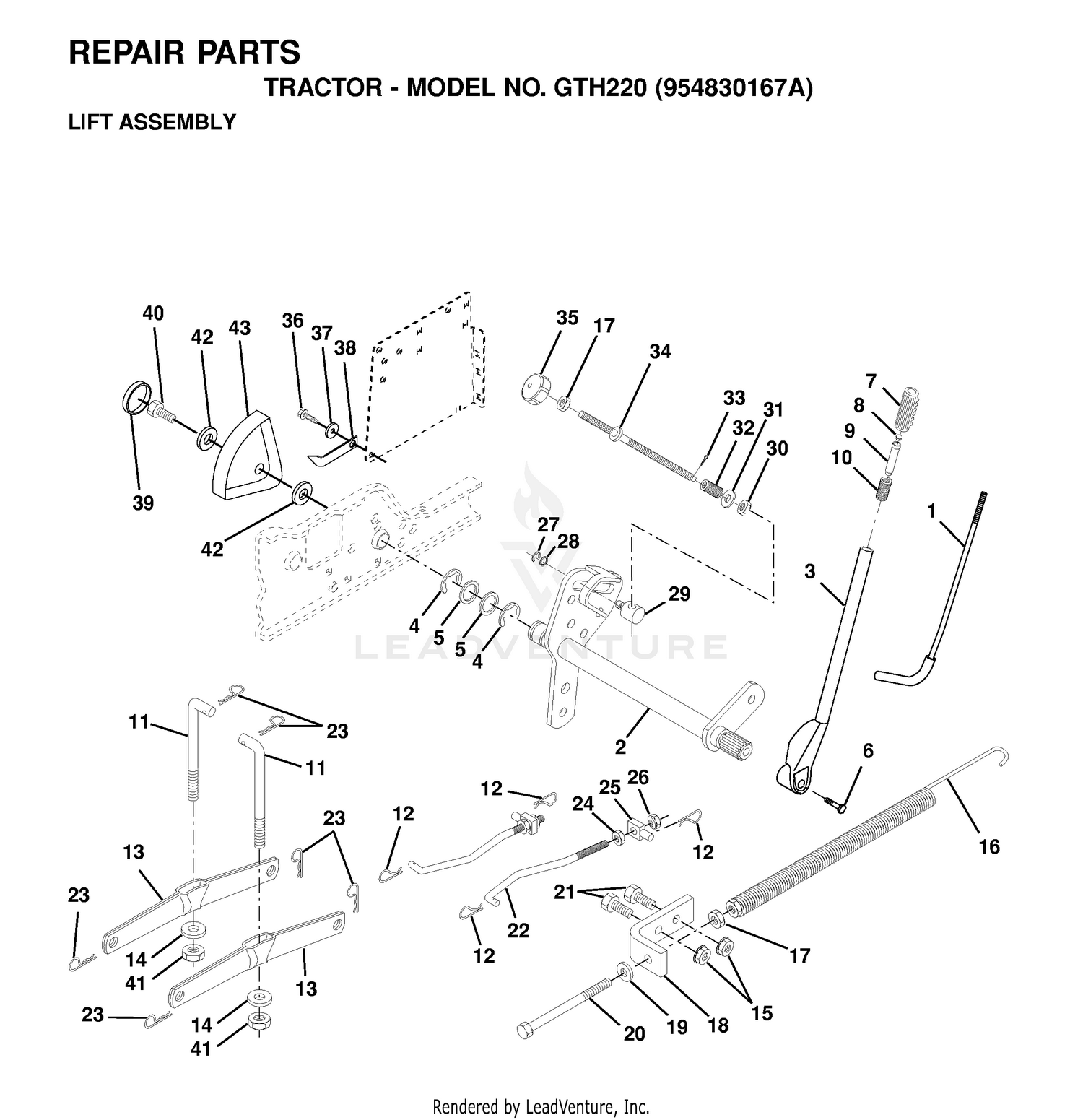 MOWER LIFT / DECK LIFT