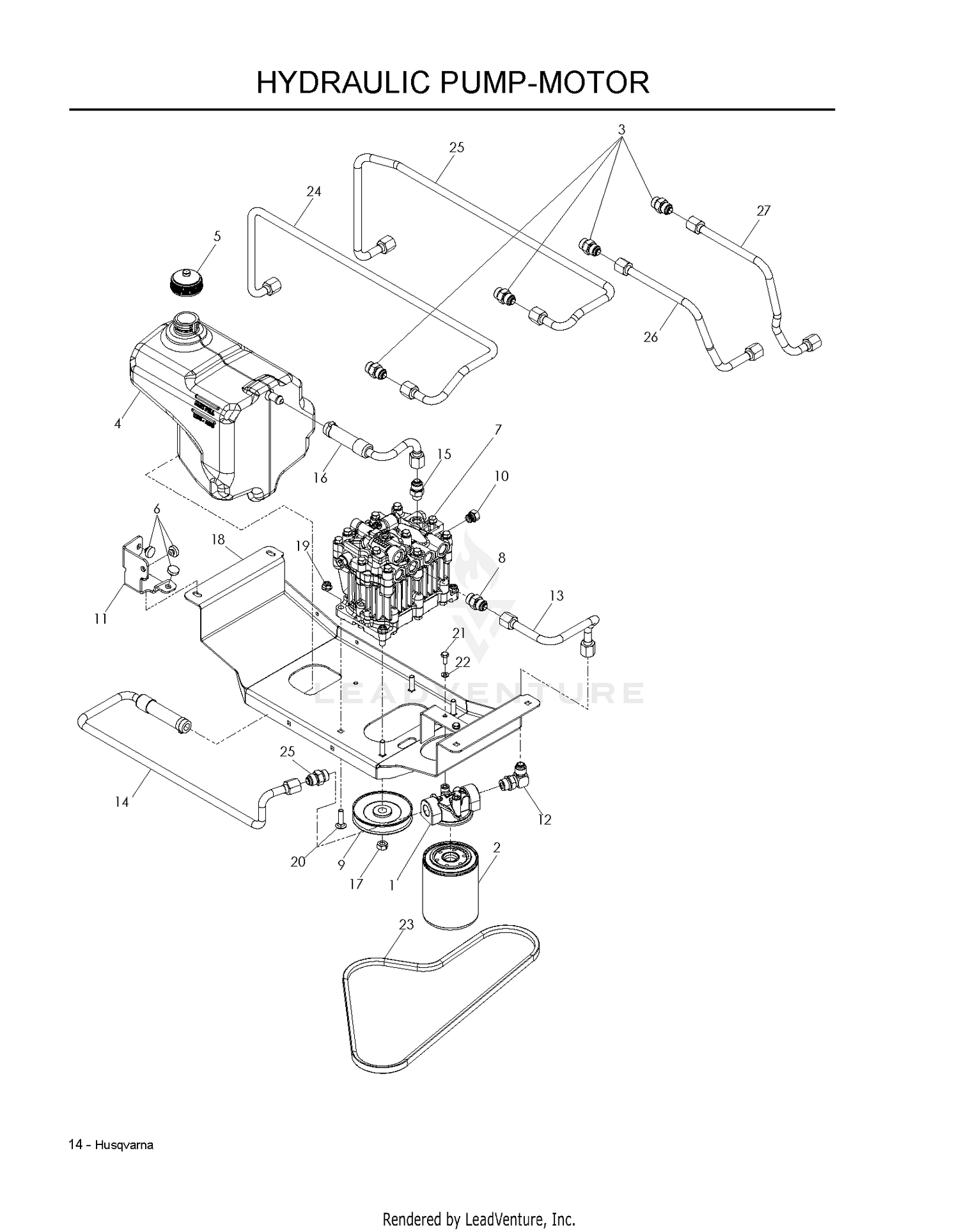 HYDRAULIC PUMP - MOTOR