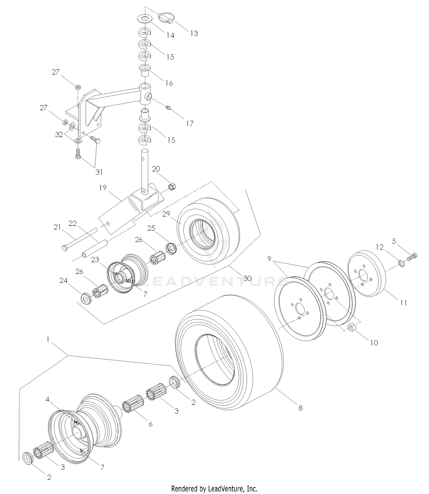 Wheels & Tires 36" & 48" Models