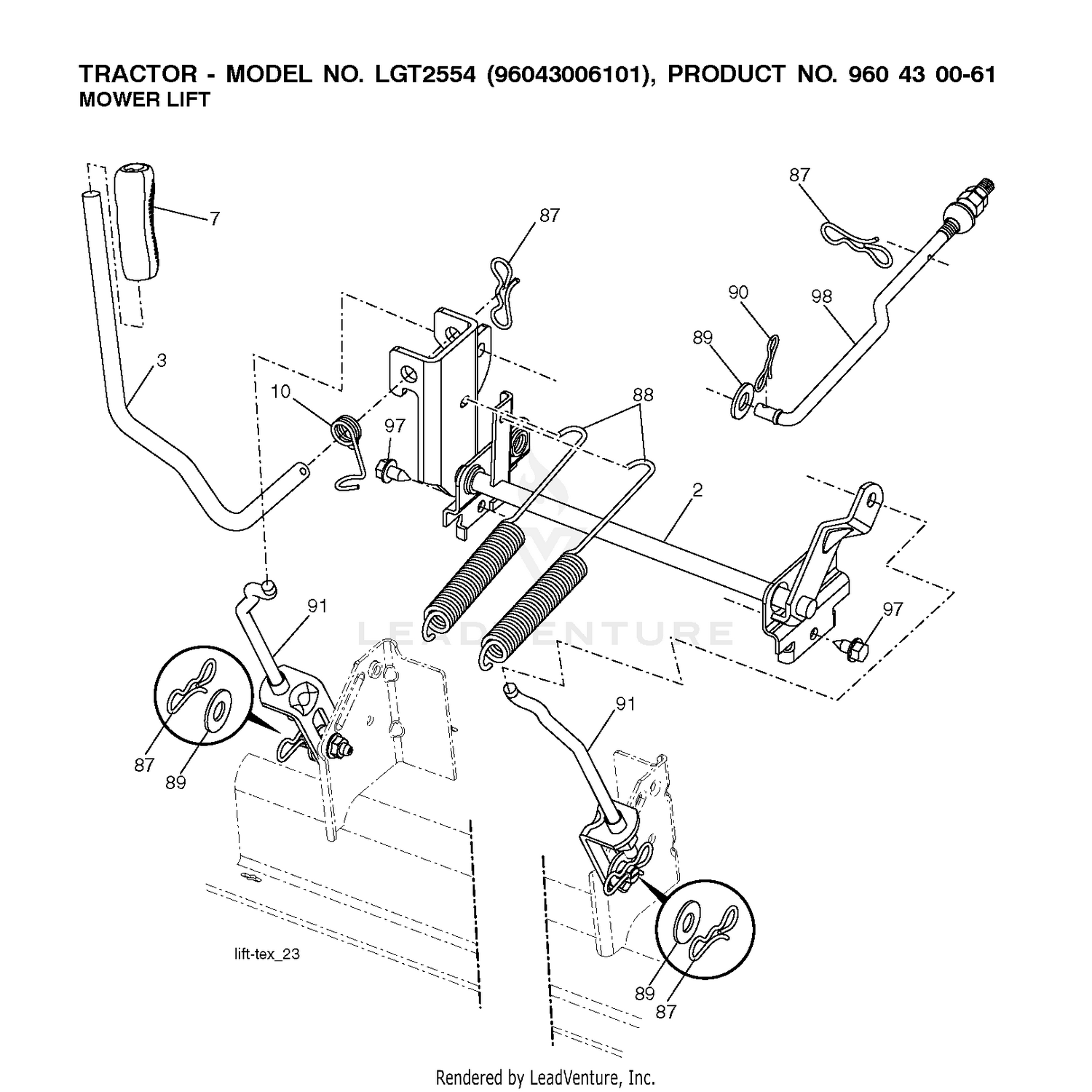 MOWER LIFT / DECK LIFT