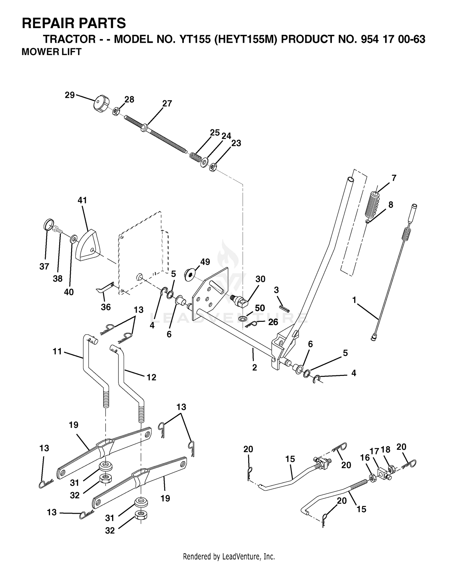 MOWER LIFT / DECK LIFT