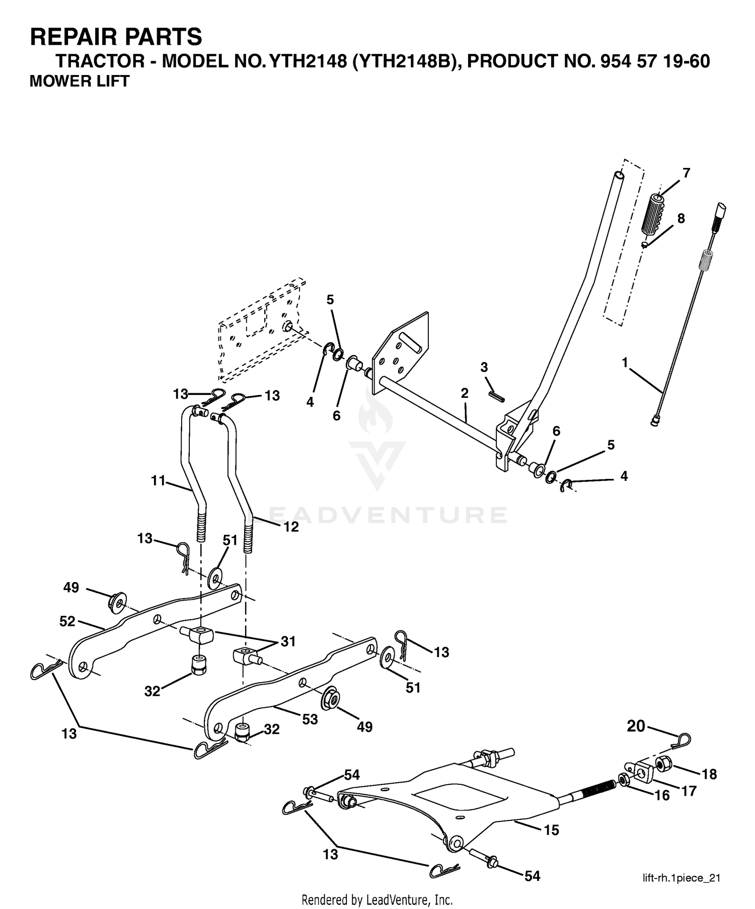 MOWER LIFT / DECK LIFT