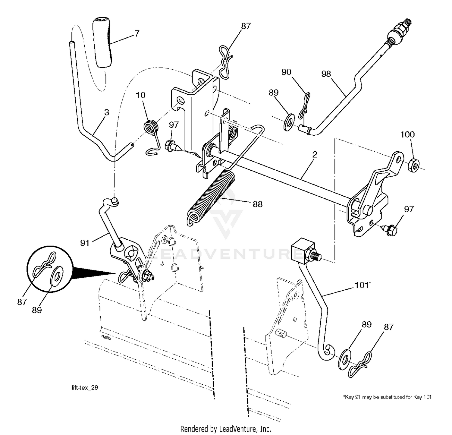 MOWER LIFT / DECK LIFT