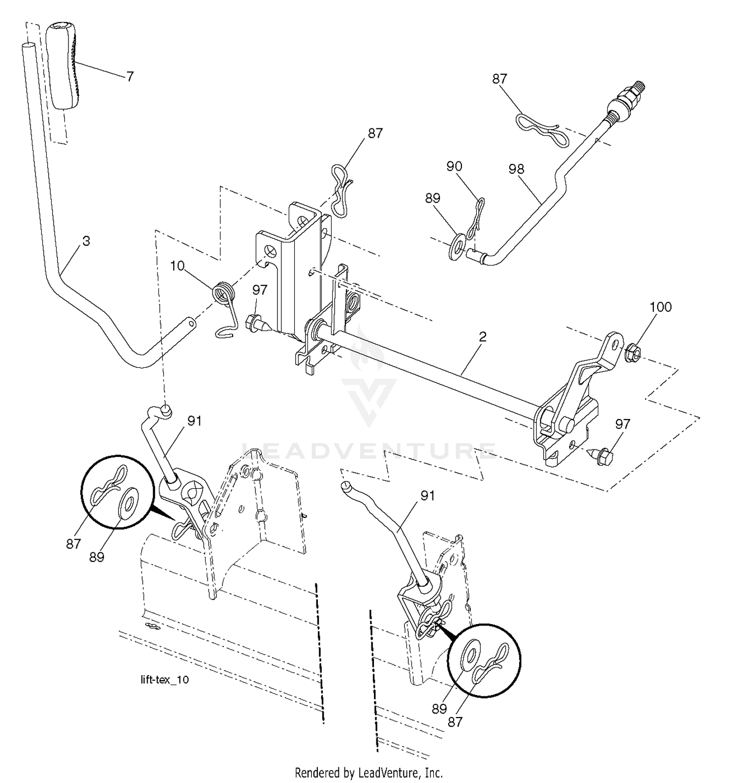 MOWER LIFT / DECK LIFT