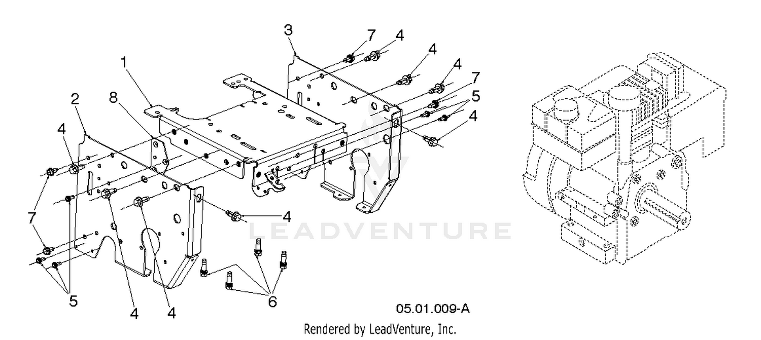 CHASSIS, ENGINE & PULLEYS 3