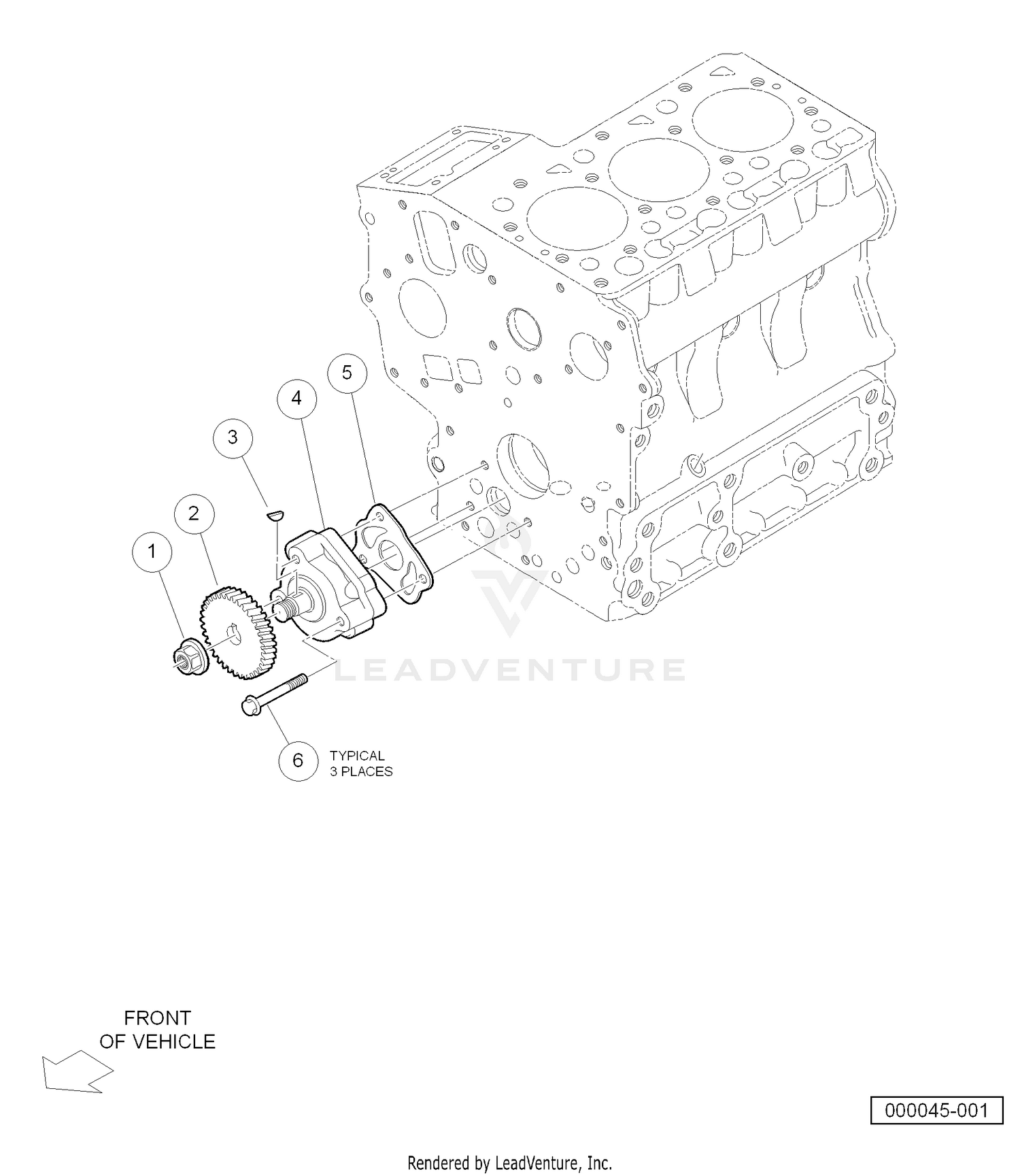 Oil Pump (Diesel Engine - Closed Breather)