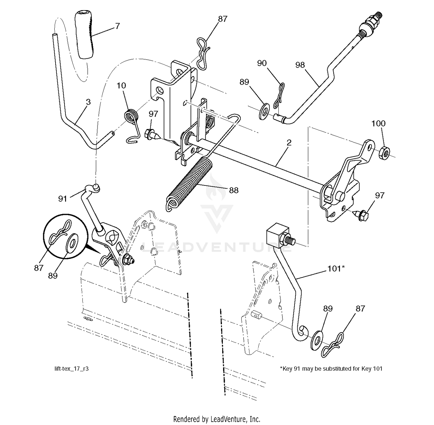 MOWER LIFT / DECK LIFT