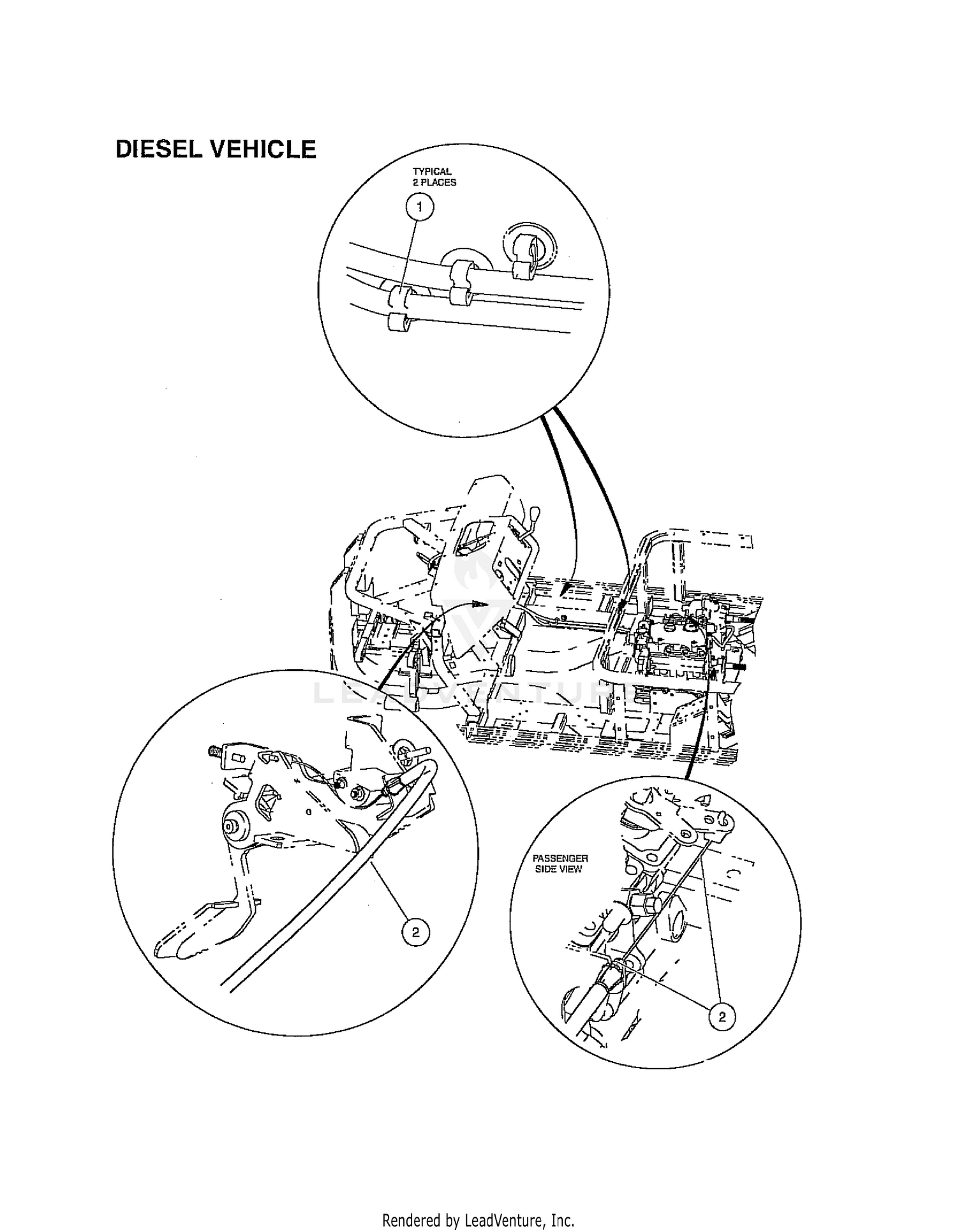 ACCELERATOR CABLE, DIESEL VEHICLES