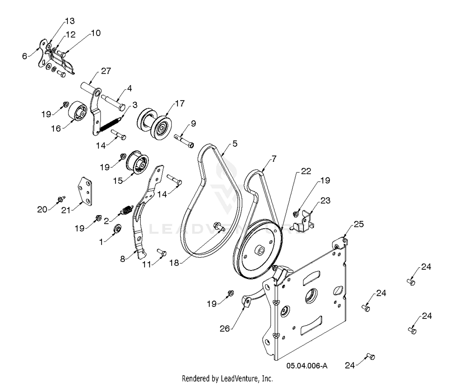 "CHASSIS, ENGINE & PULLEYS" 4