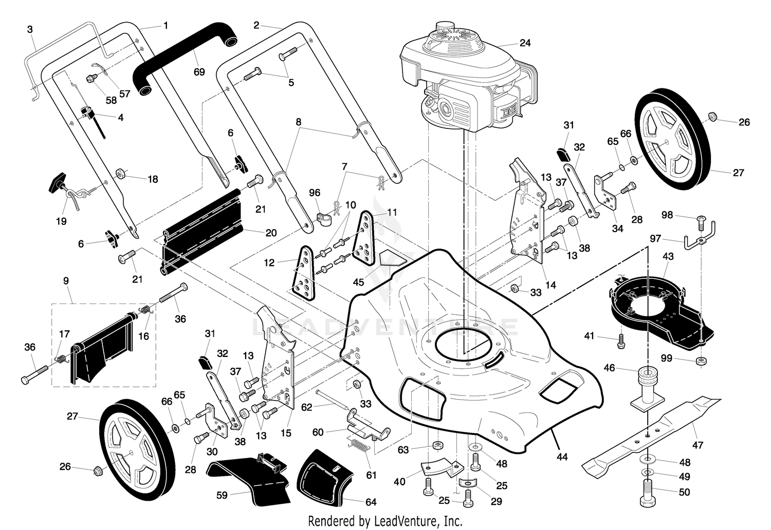 Handle & Deck Assembly