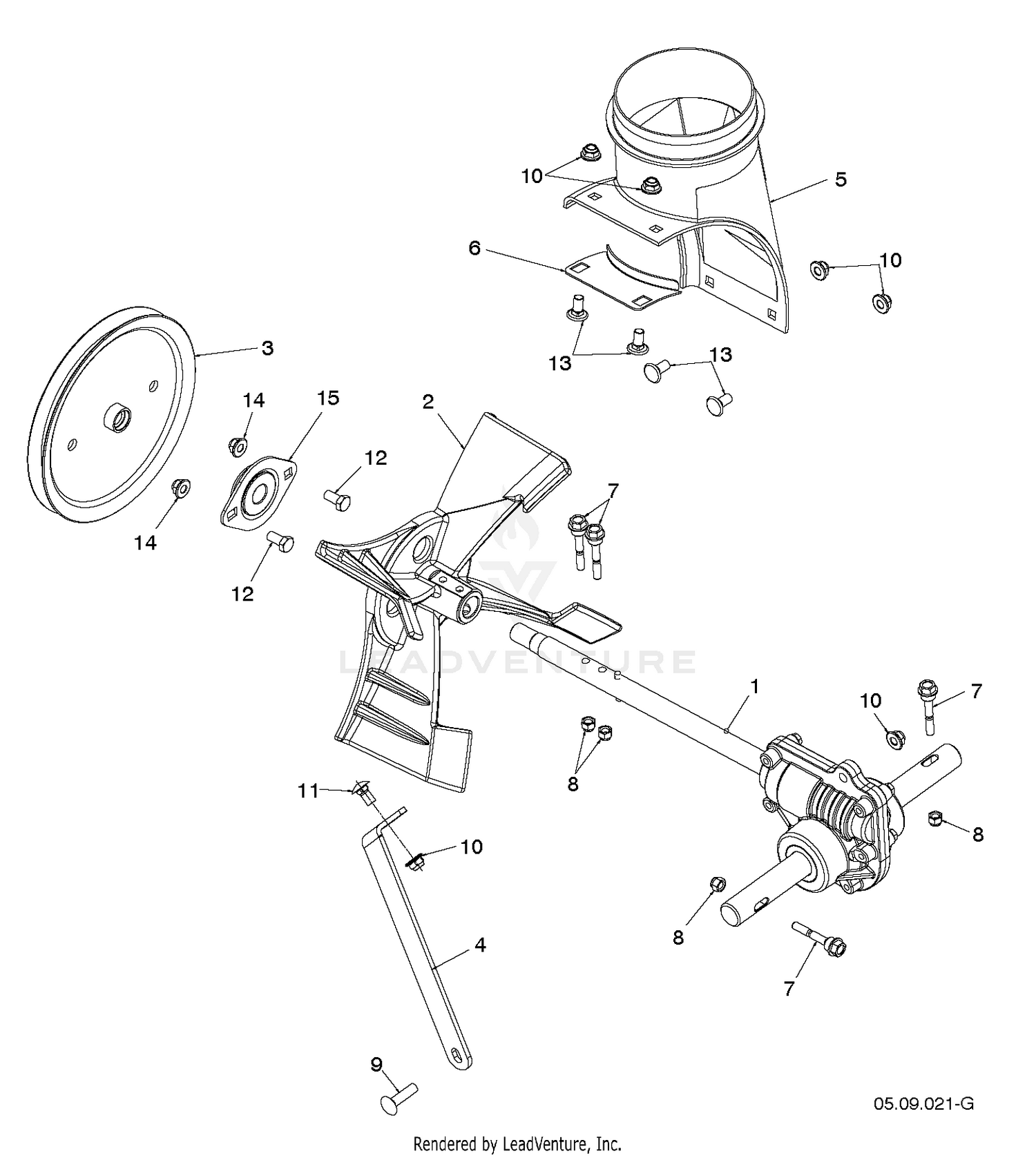AUGER HOUSING & IMPELLER 5