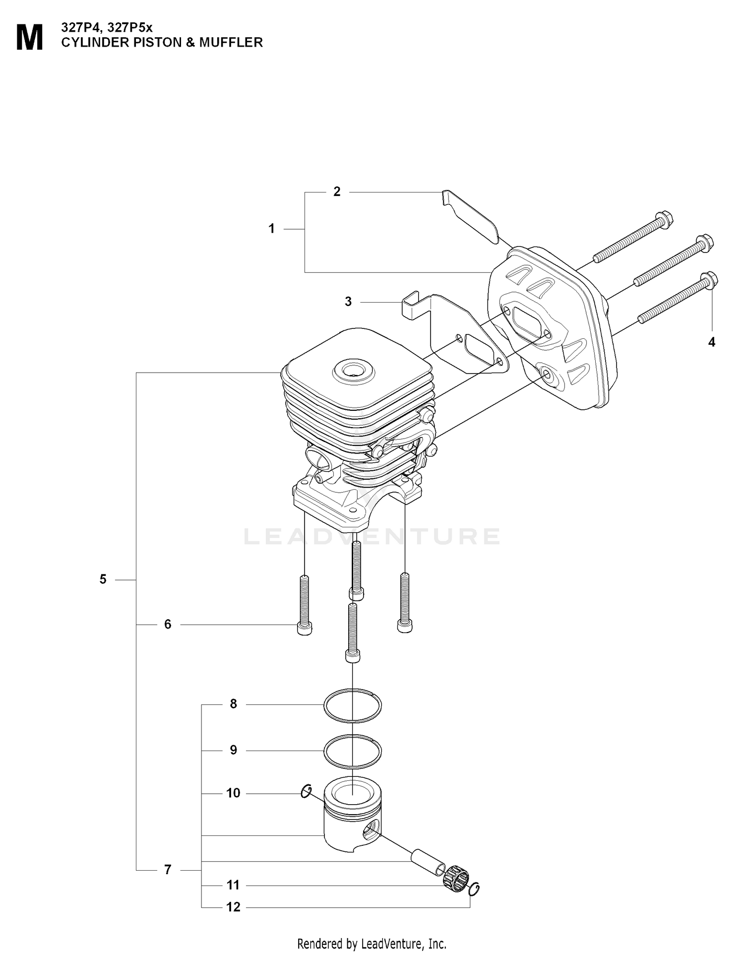 CYLINDER, PISTON & MUFFLER 2