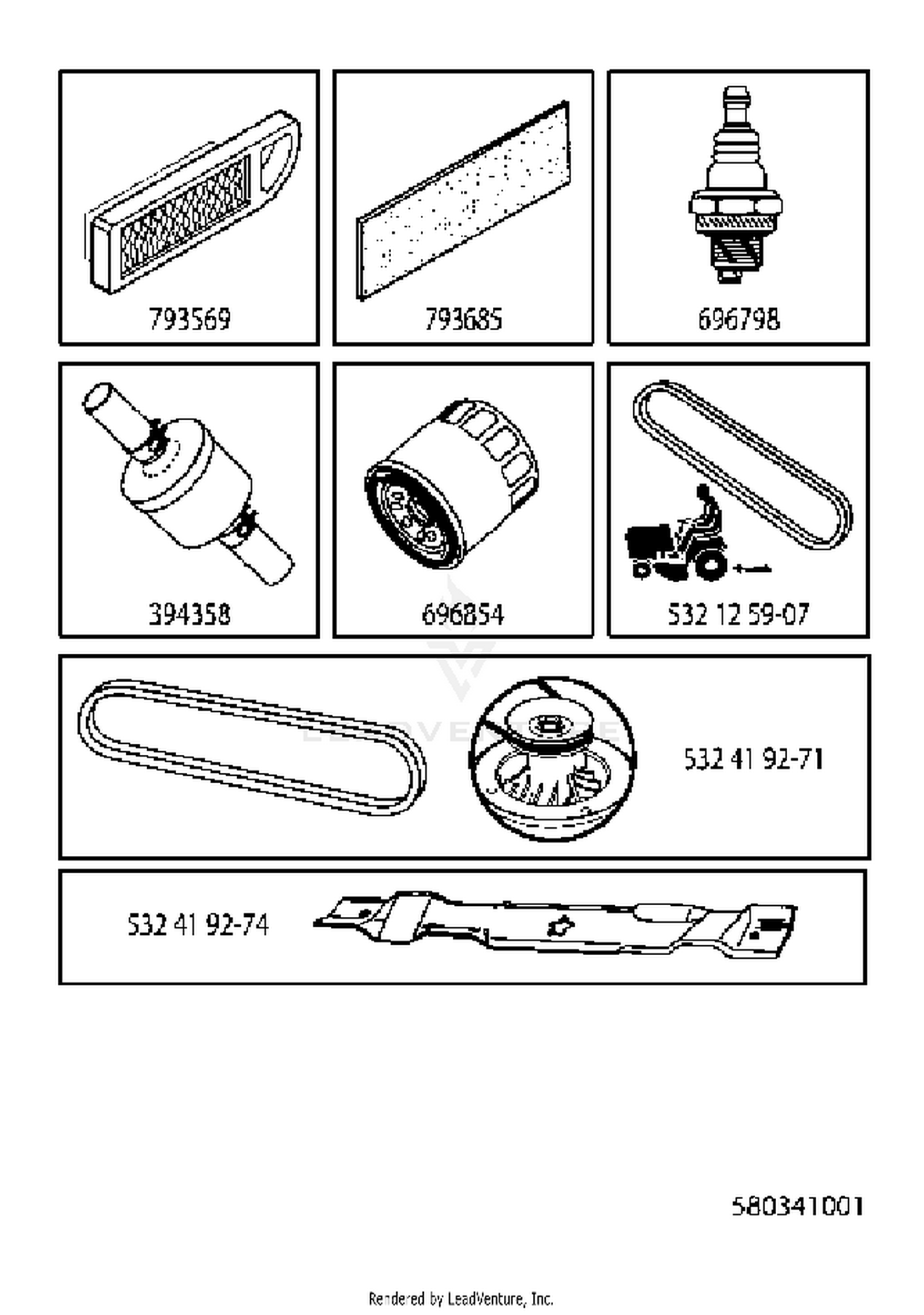 FREQUENTLY USED PARTS