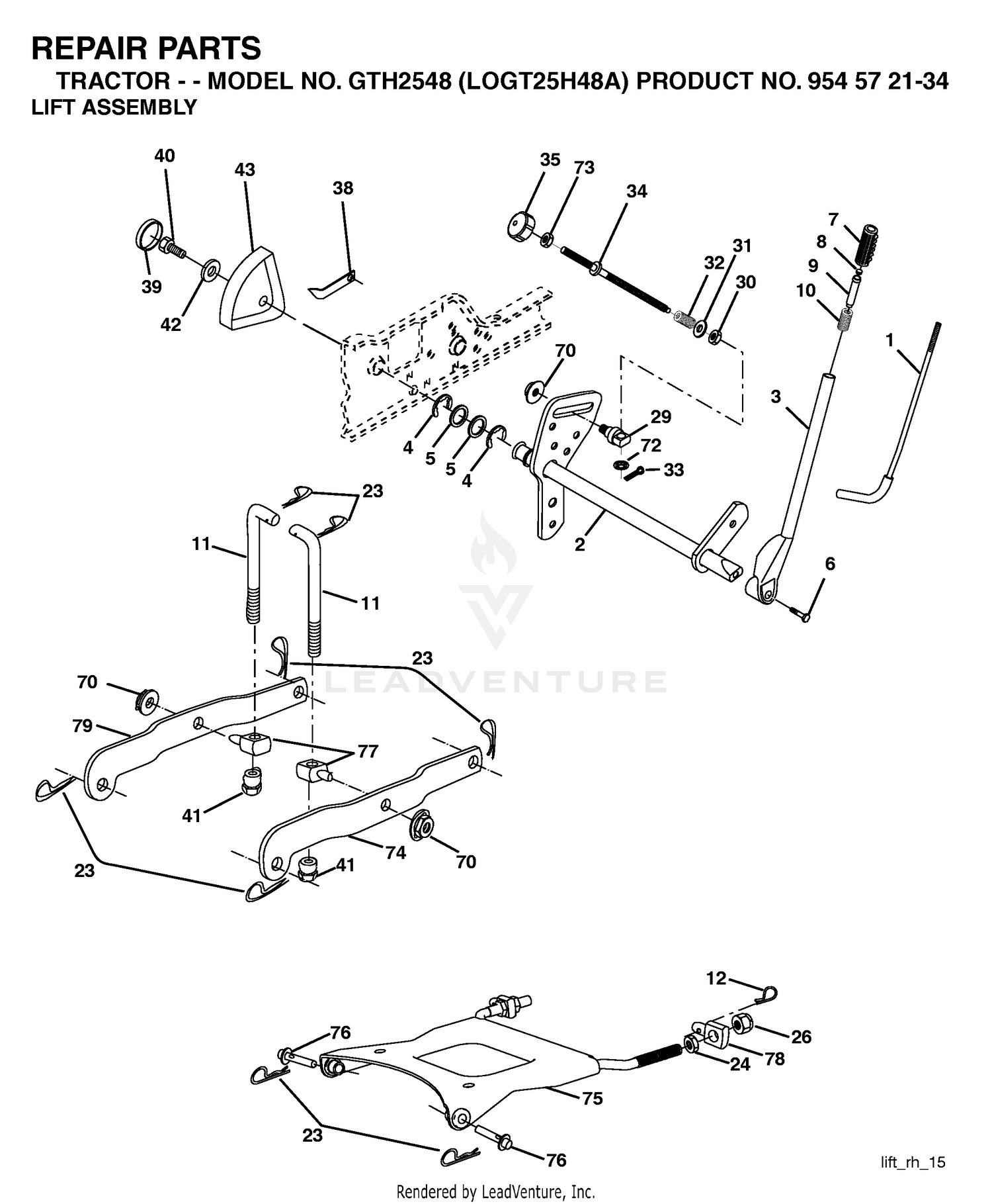 MOWER LIFT / DECK LIFT