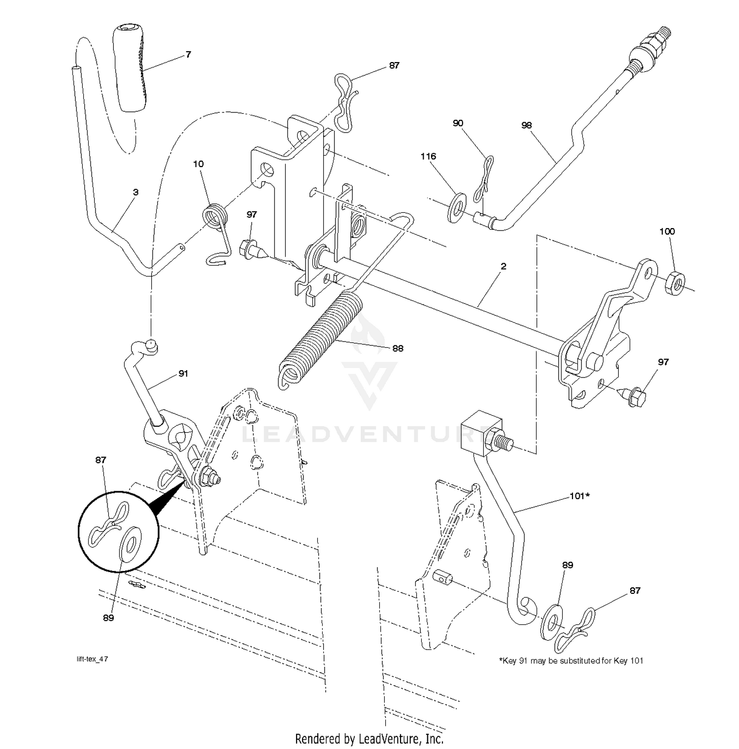 MOWER LIFT / DECK LIFT