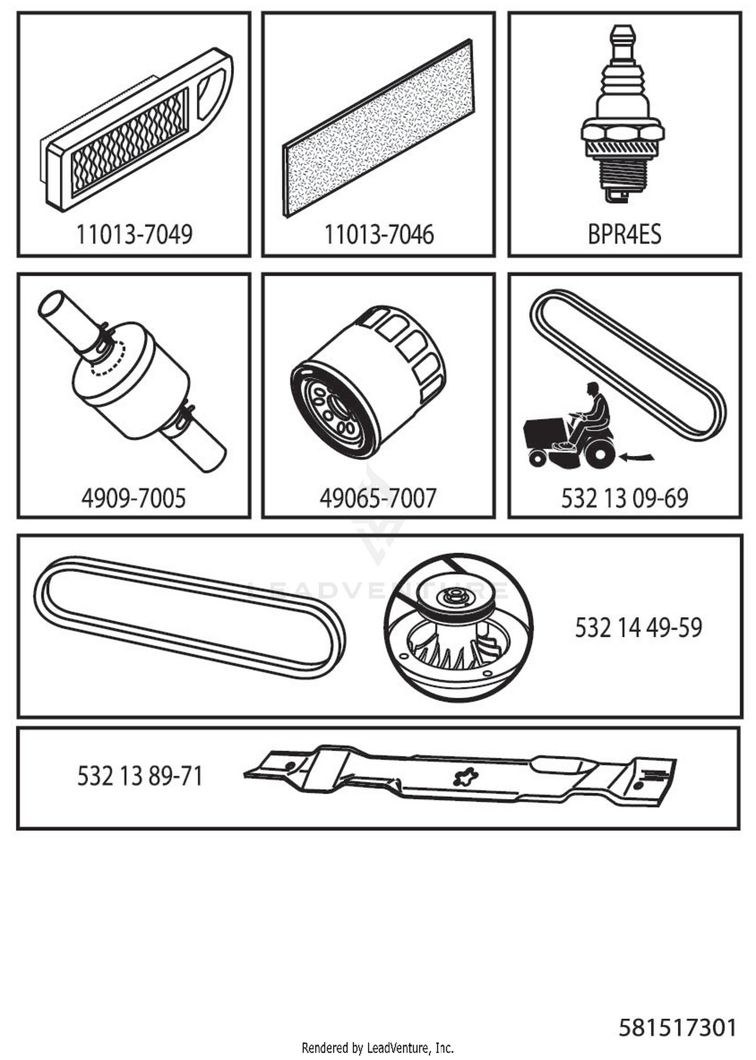 FREQUENTLY USED PARTS
