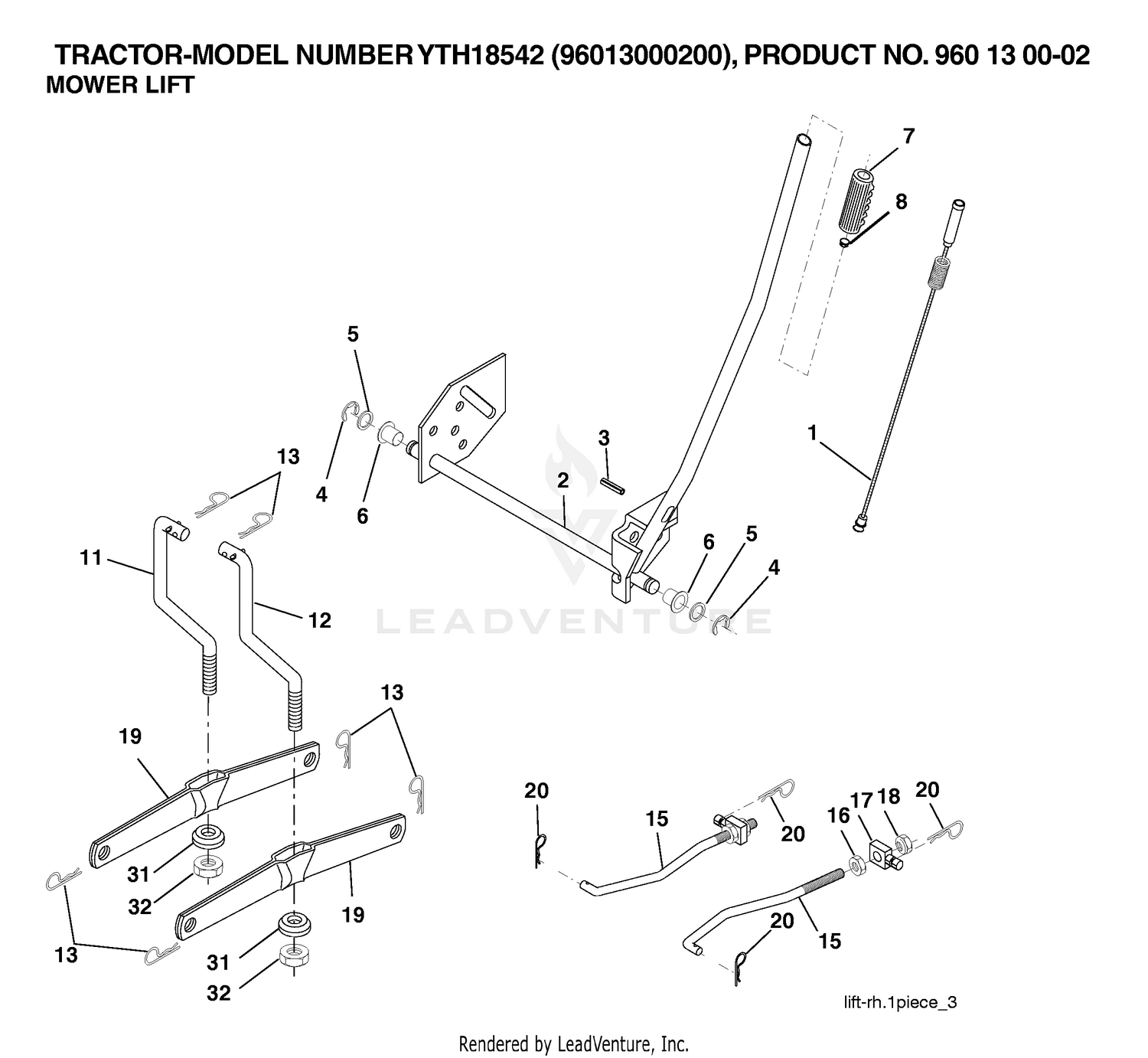 MOWER LIFT / DECK LIFT
