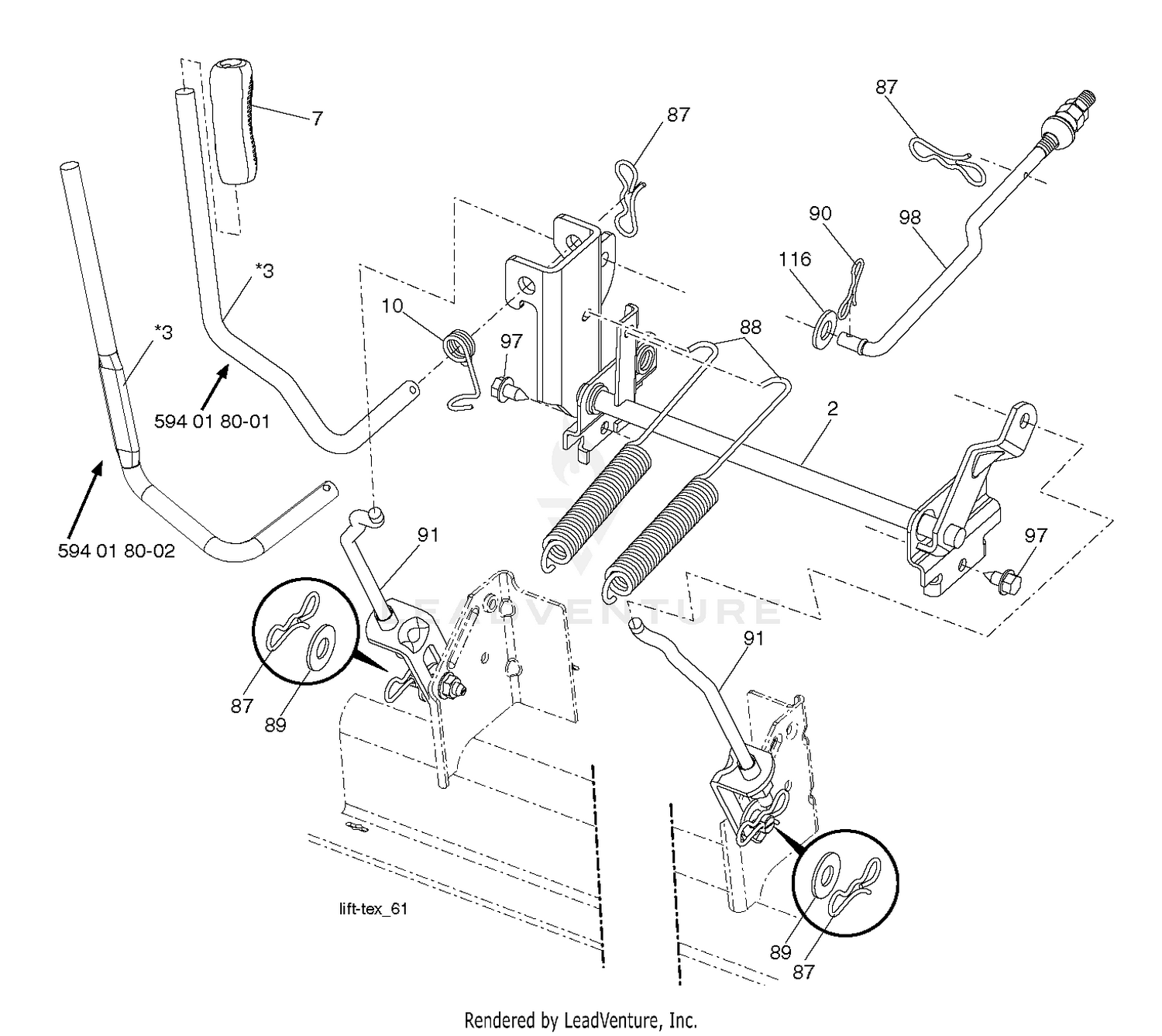 MOWER LIFT / DECK LIFT