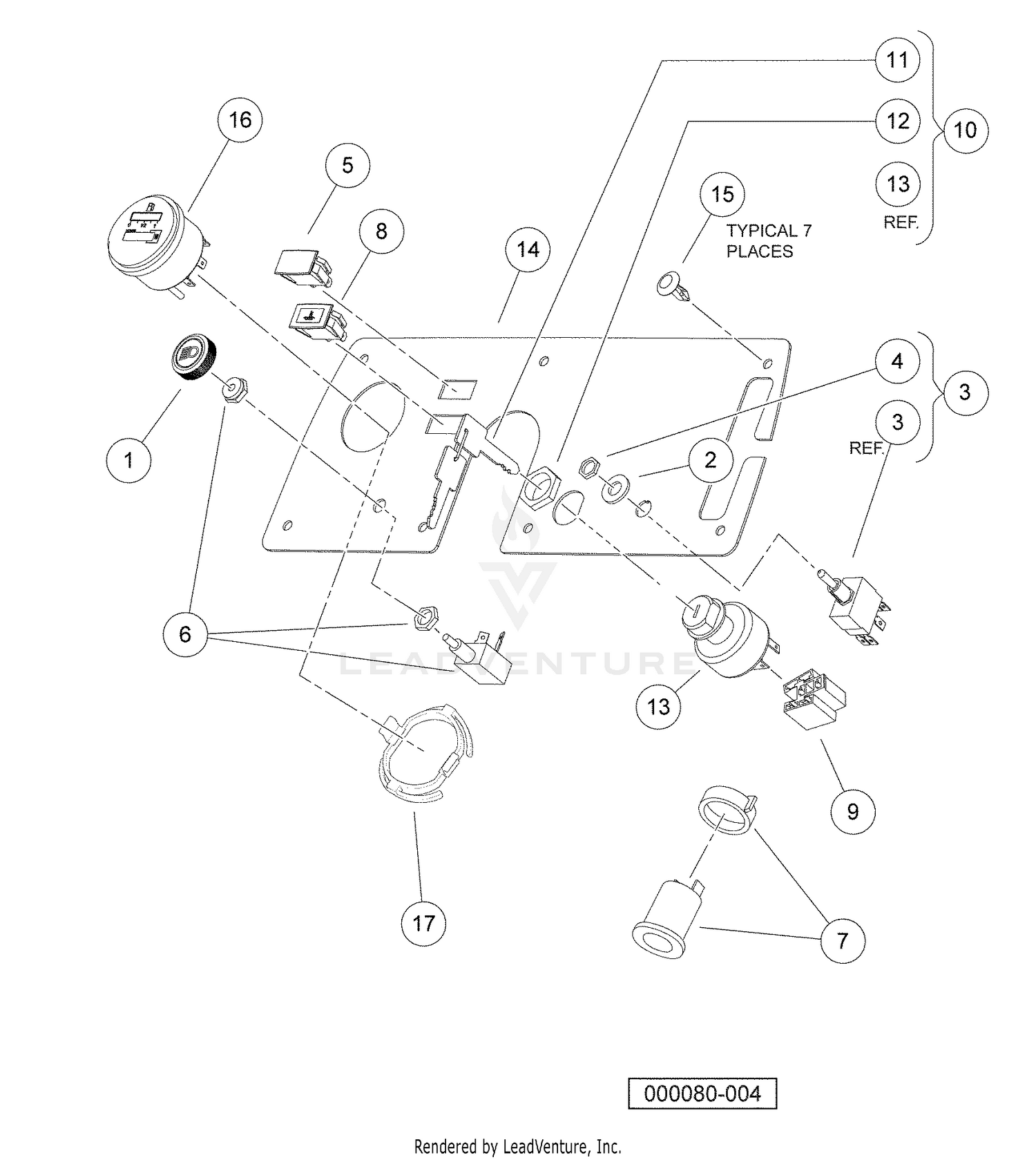 Electrical Components, Instrument Panel, Diesel Vehicles
