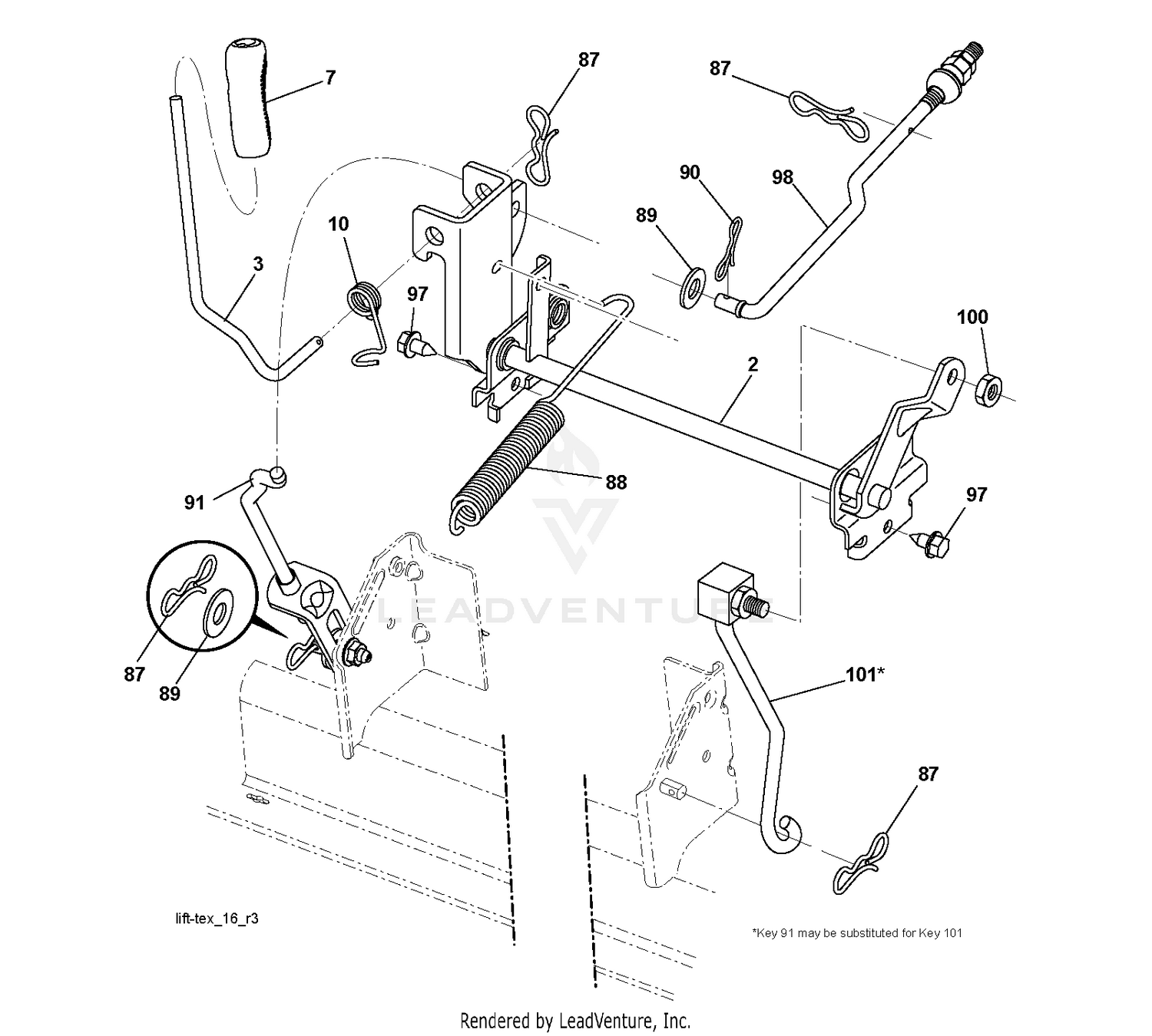 MOWER LIFT / DECK LIFT