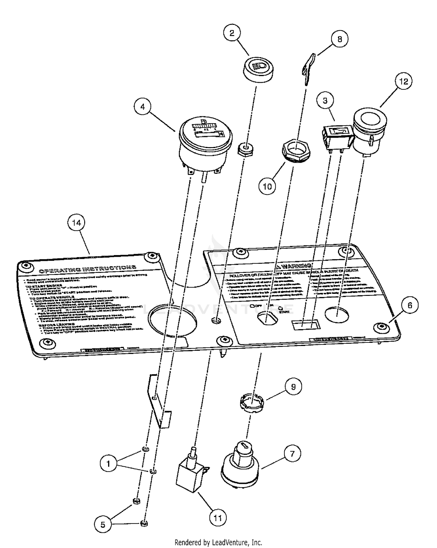 Electrical Components, Front Body - Gasoline Vehicle