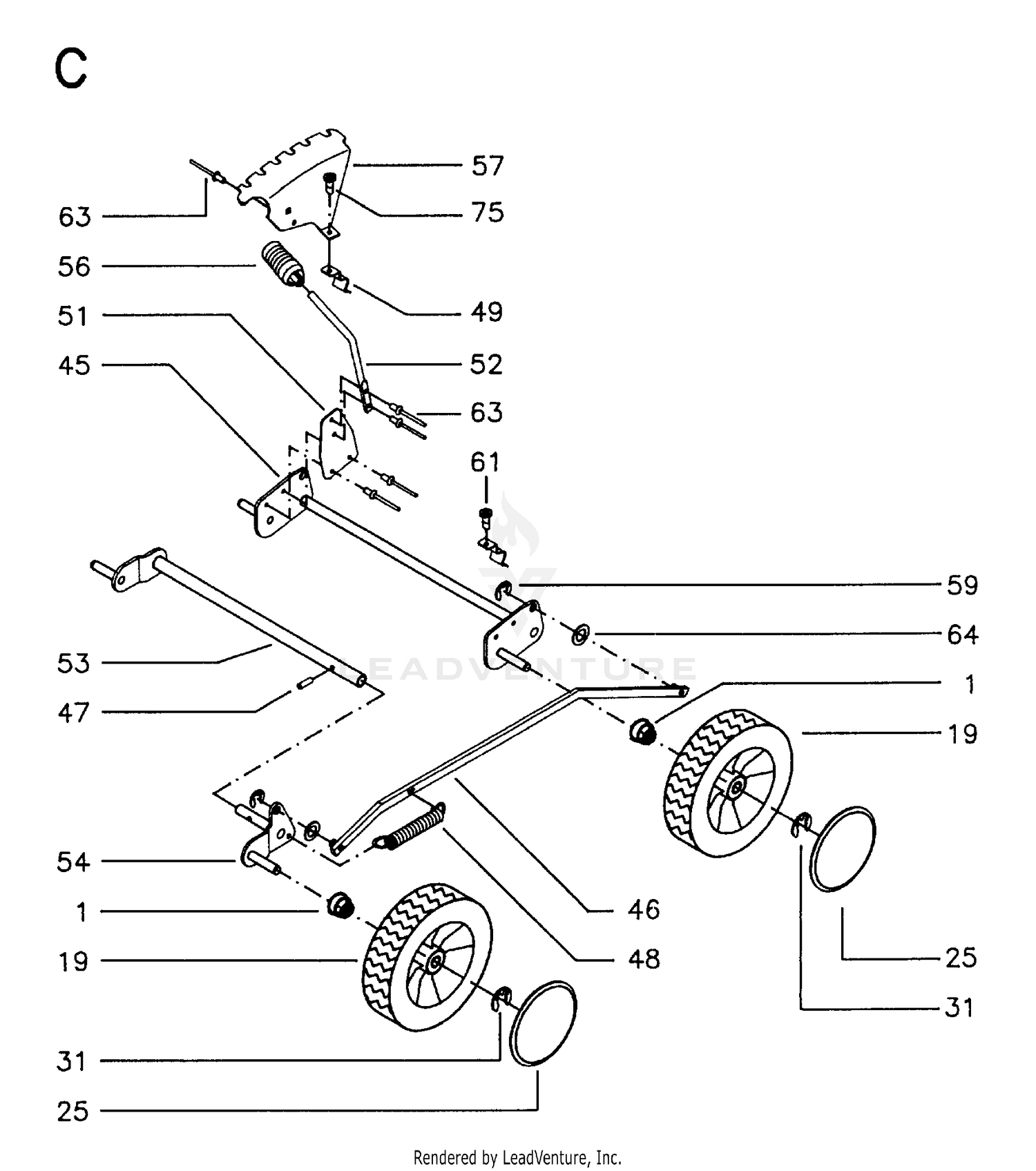 WHEEL & DEPTH STAKE ASSEMBLY