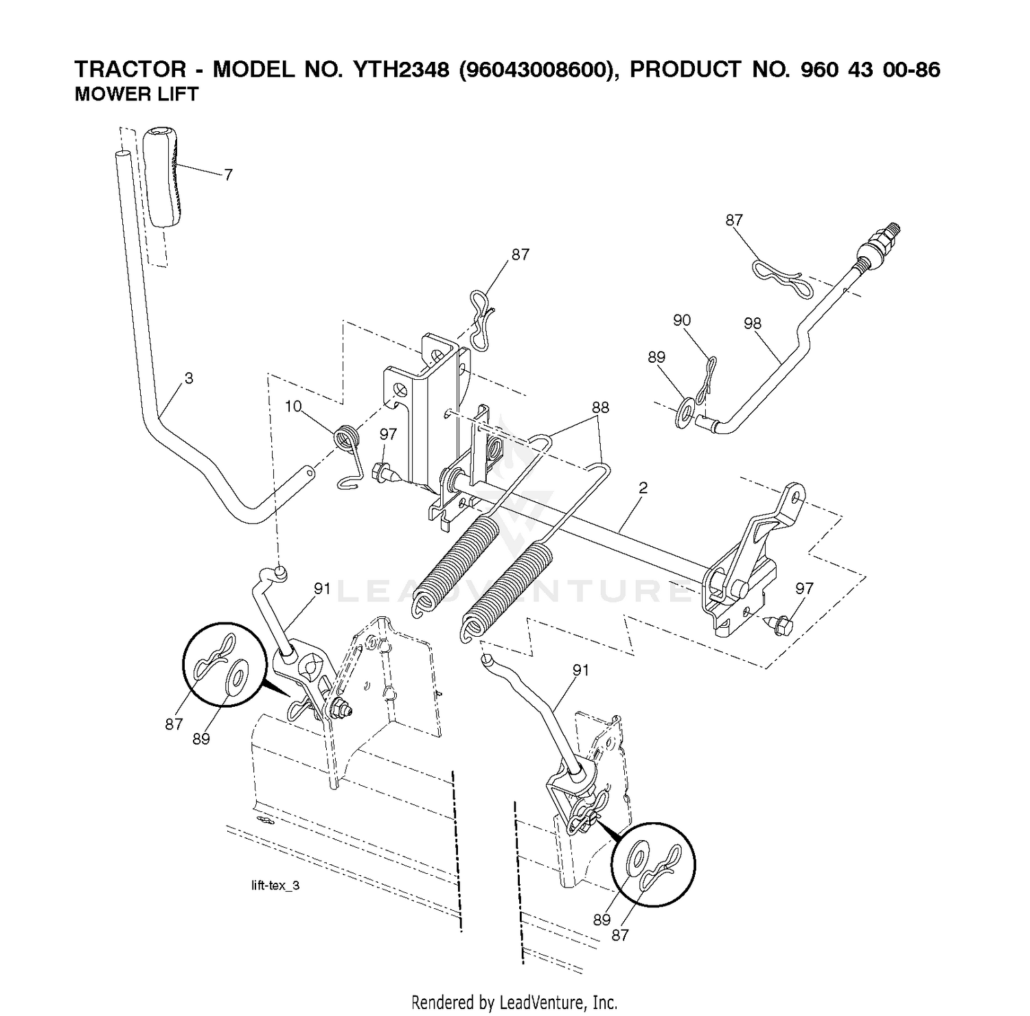 MOWER LIFT / DECK LIFT