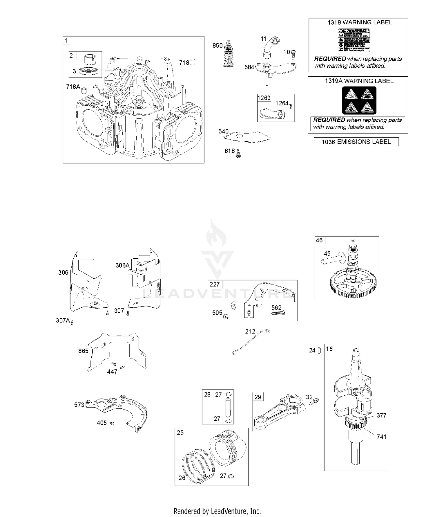 CYLINDER, CRANKSHAFT, PISTON & RINGS