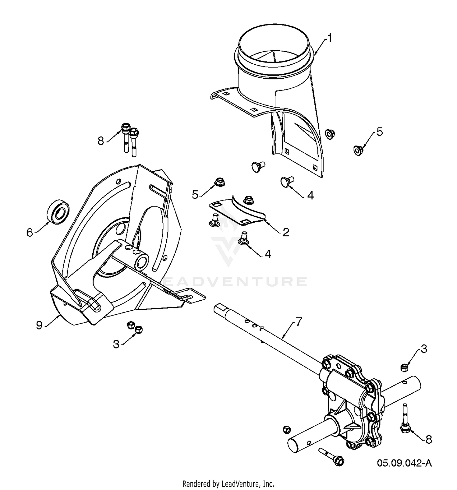 AUGER HOUSING & IMPELLER 5