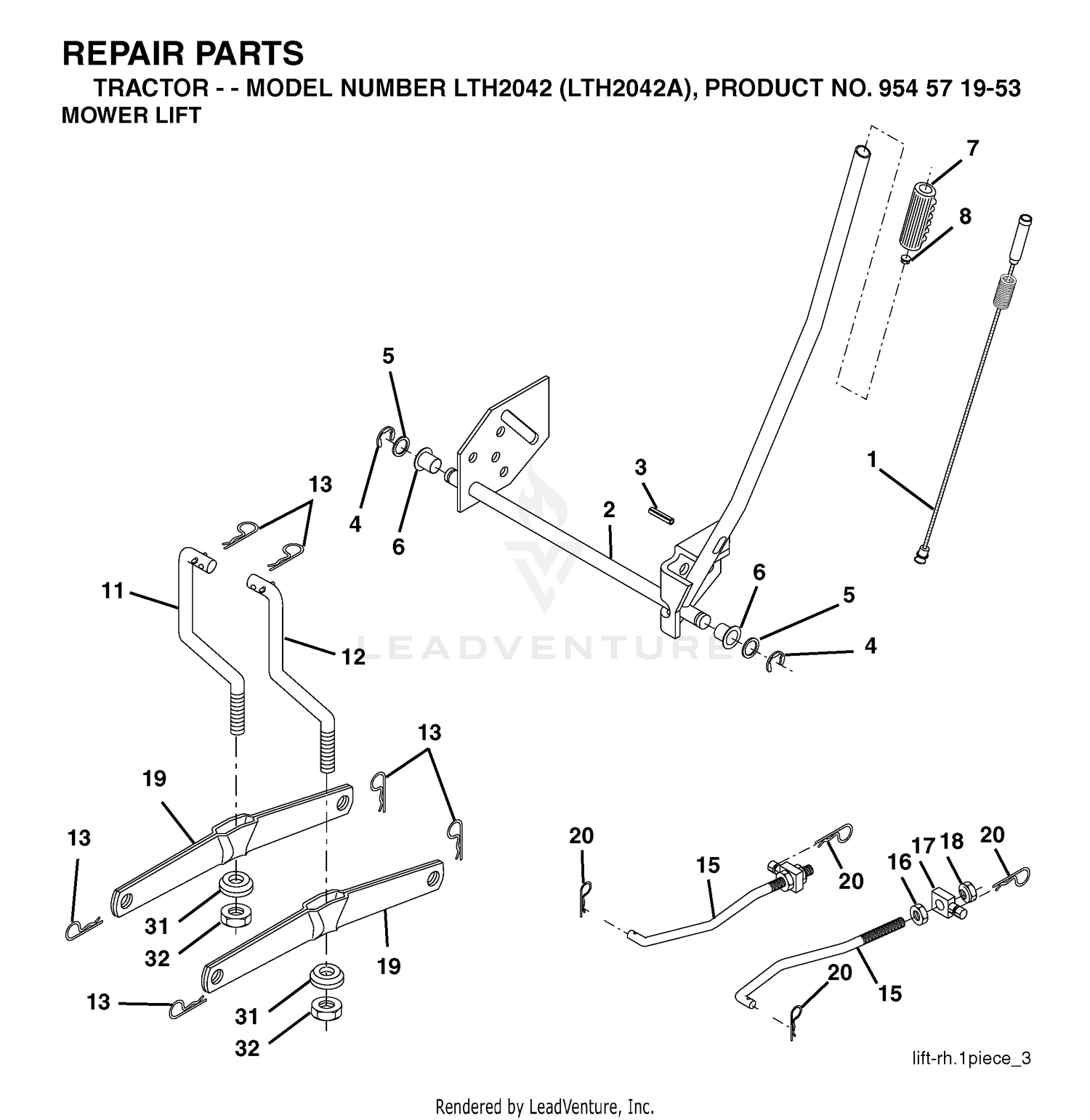 MOWER LIFT / DECK LIFT