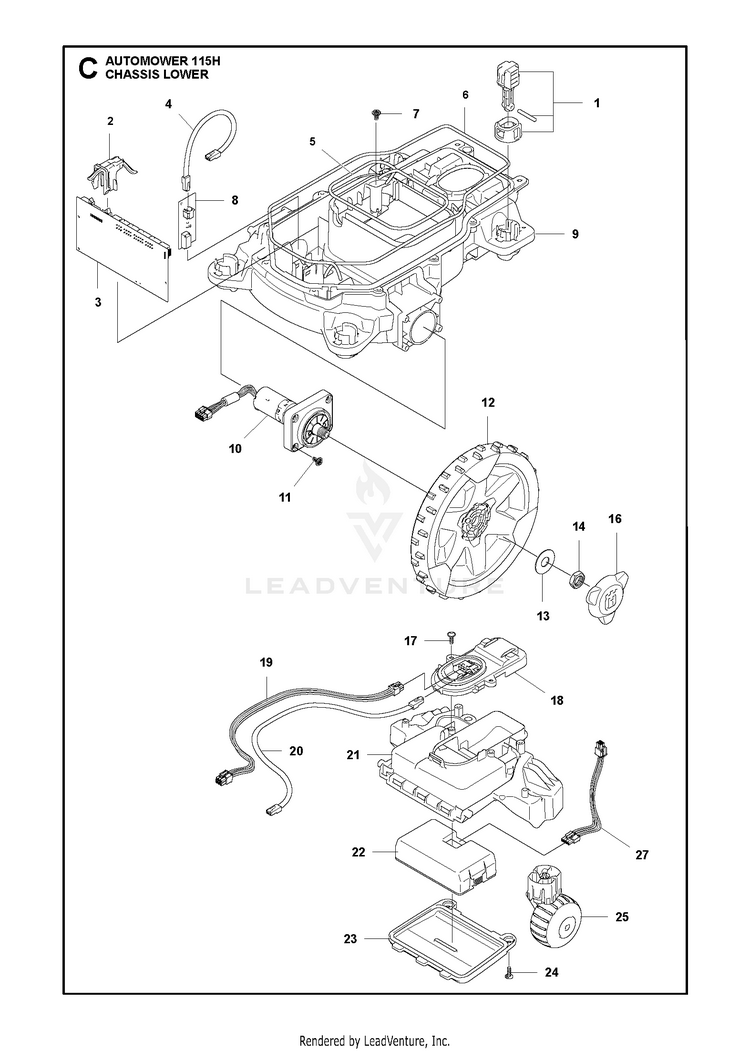 Husqvarna AUTOMOWER 115H Robotic Lawn Mower Parts and Accessories at